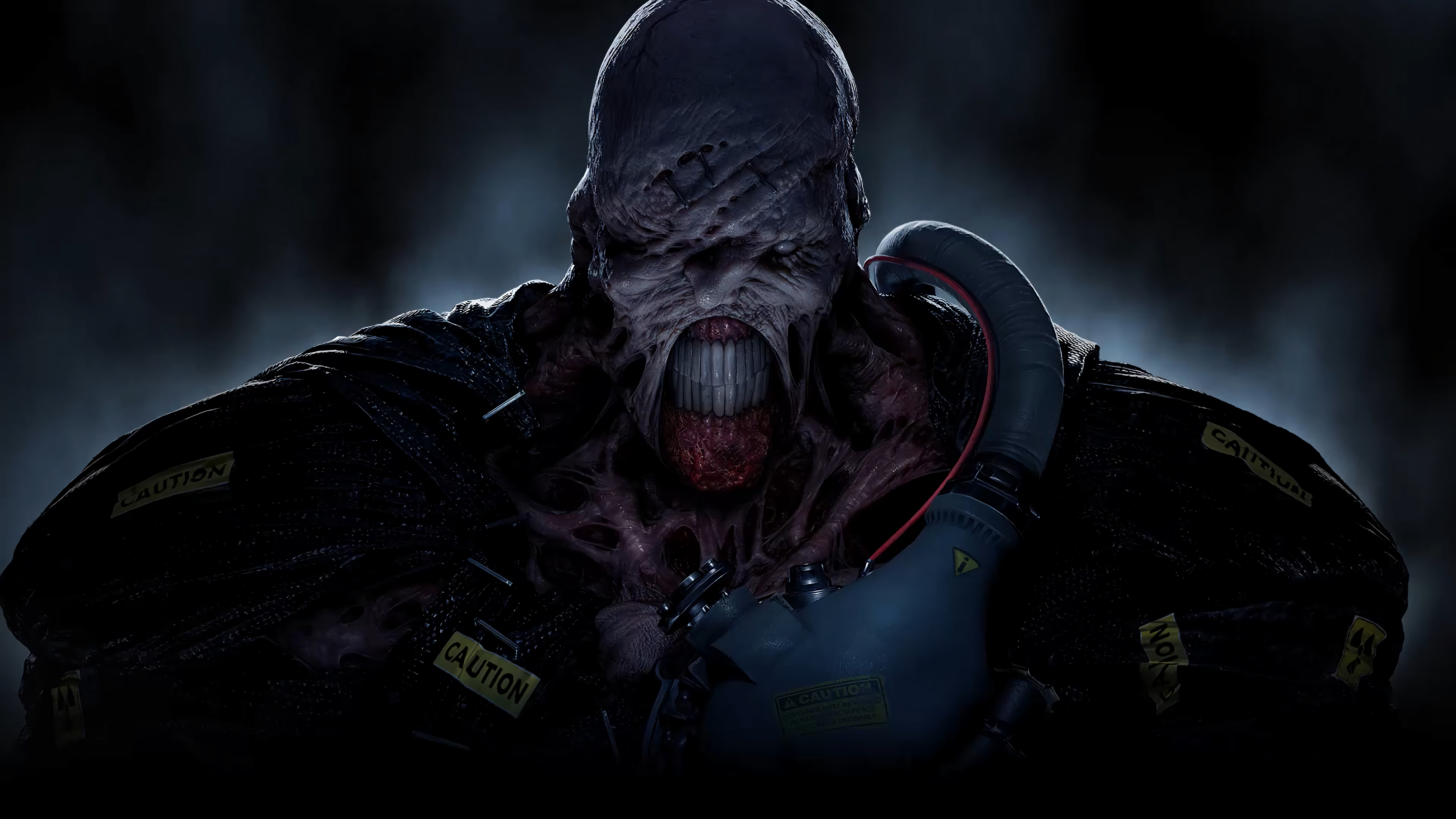 Nemesis Resident Evil 3 Resident Evil 3 Remake Capcom Tyrant Mutant Video Games Portrait Frontal Vie 3840x2160