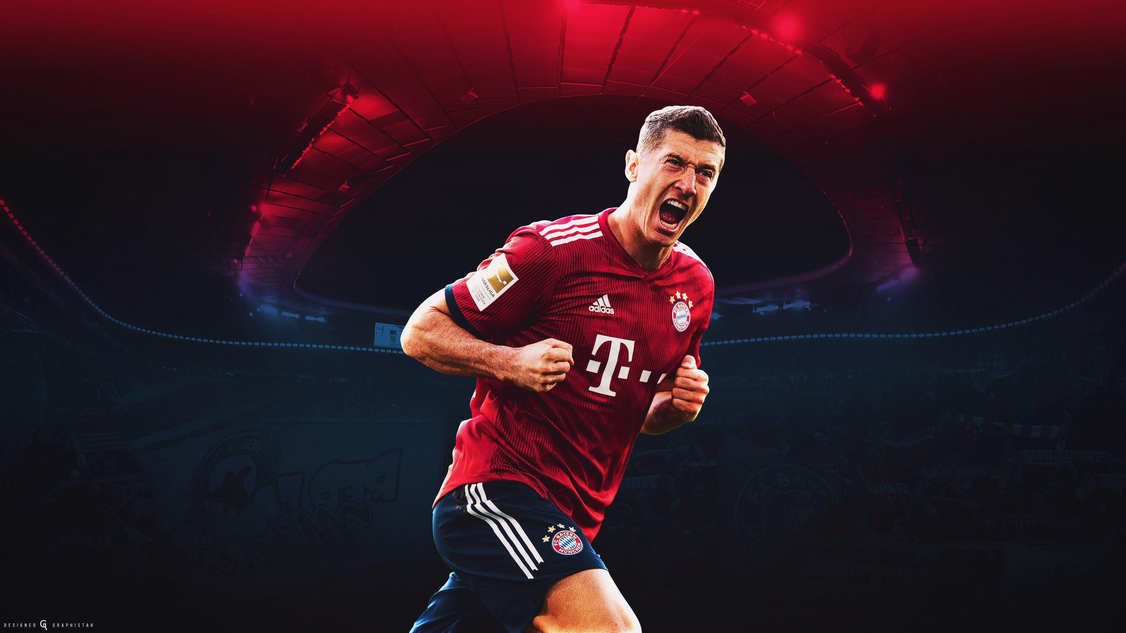 Fc Bayern Munich Polish Robert Lewandowski Soccer 3840x2160