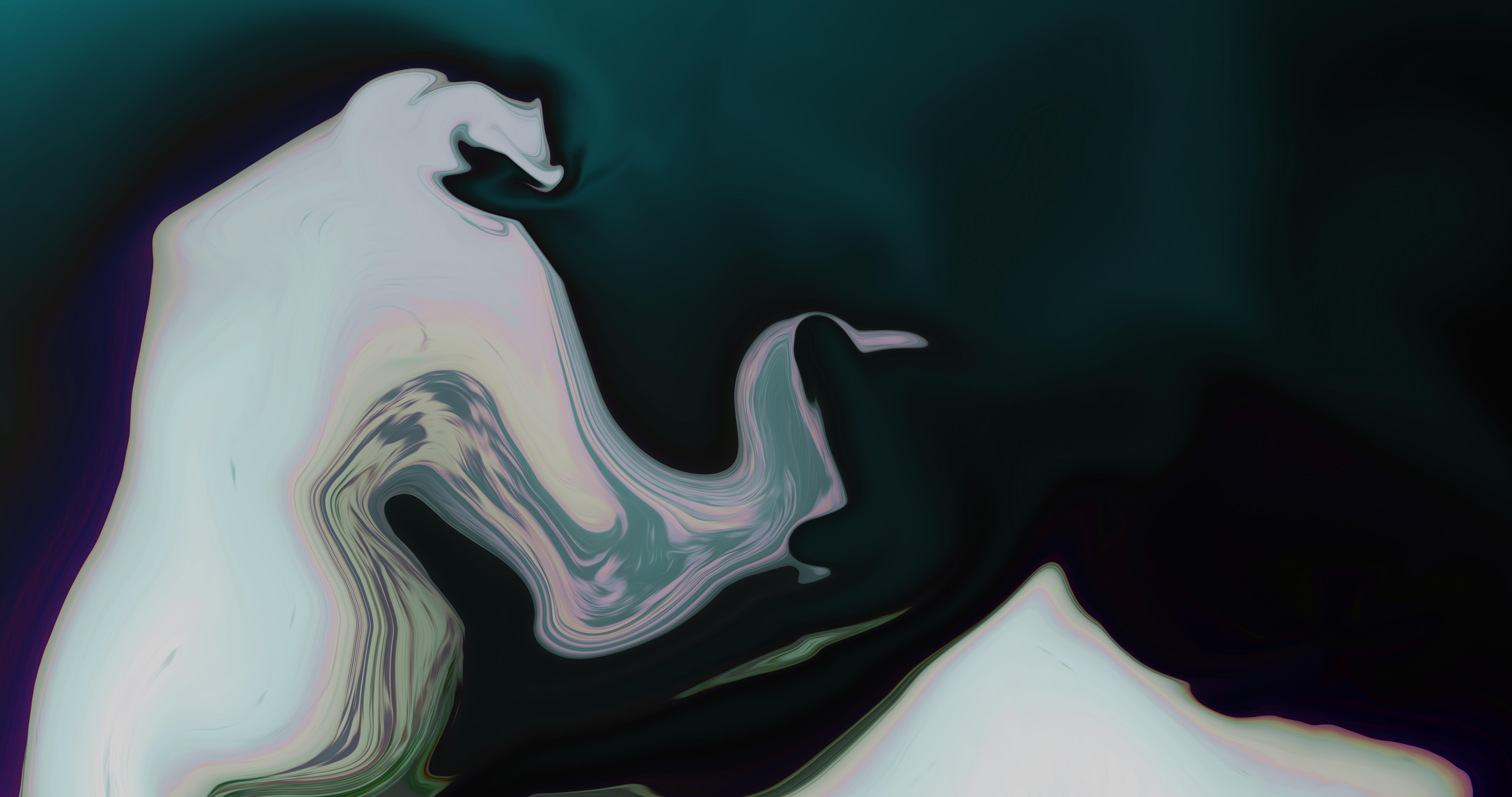 Abstract Shapes Fluid Liquid Artwork Digital Art 8 K Colorful 8192x4320