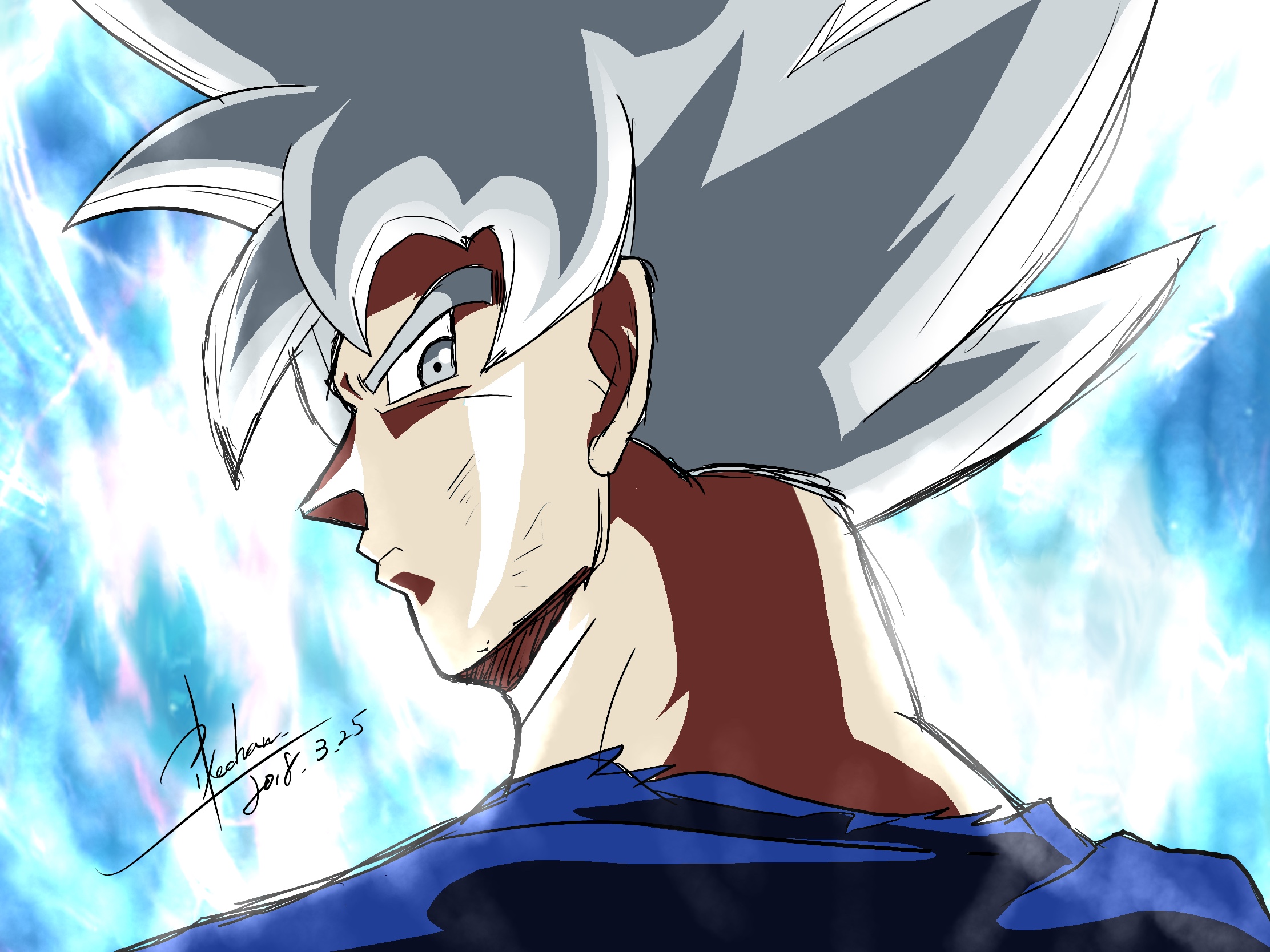 Goku Super Saiyan God 2224x1668