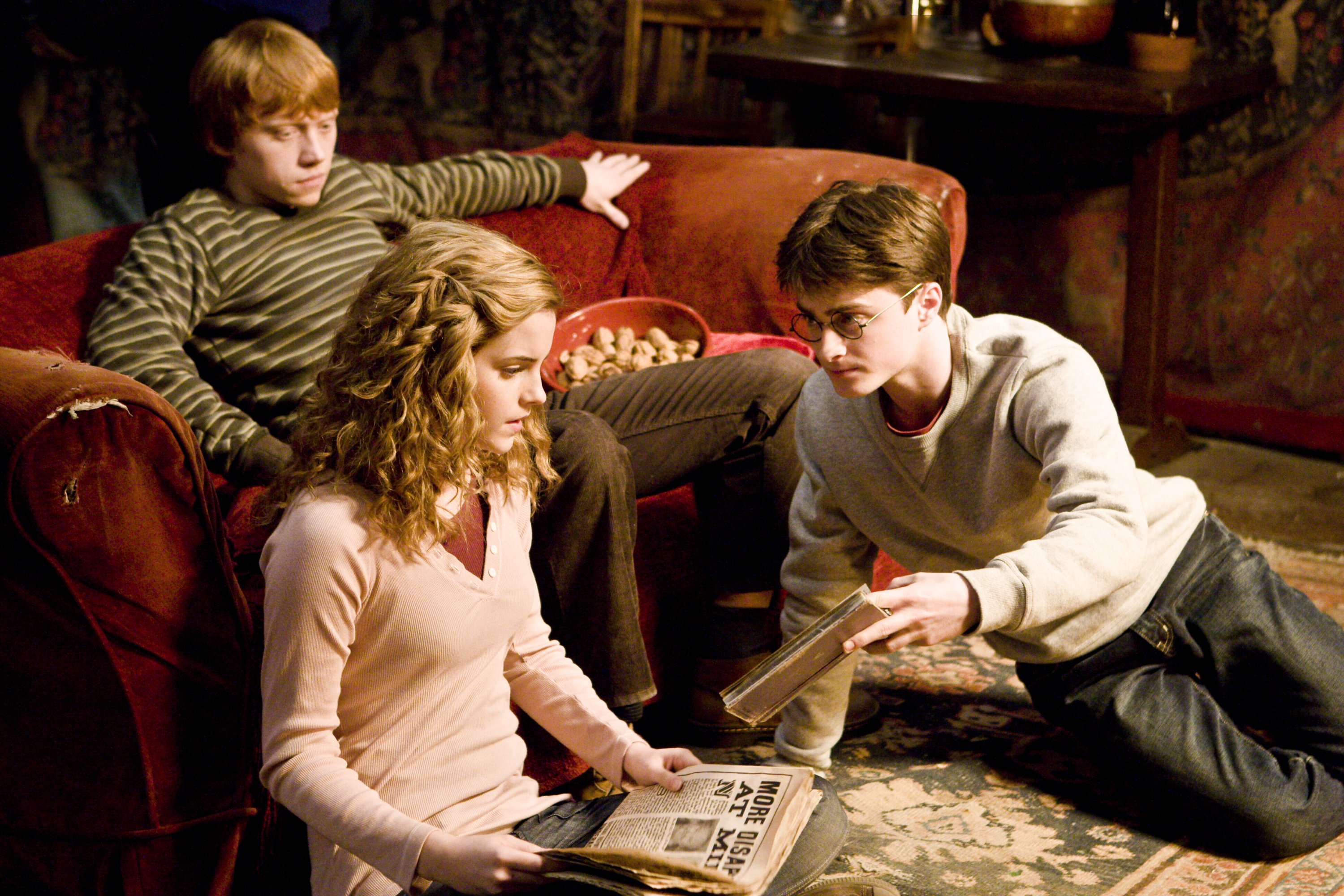 Harry Potter Hermione Granger Ron Weasley 3000x2000