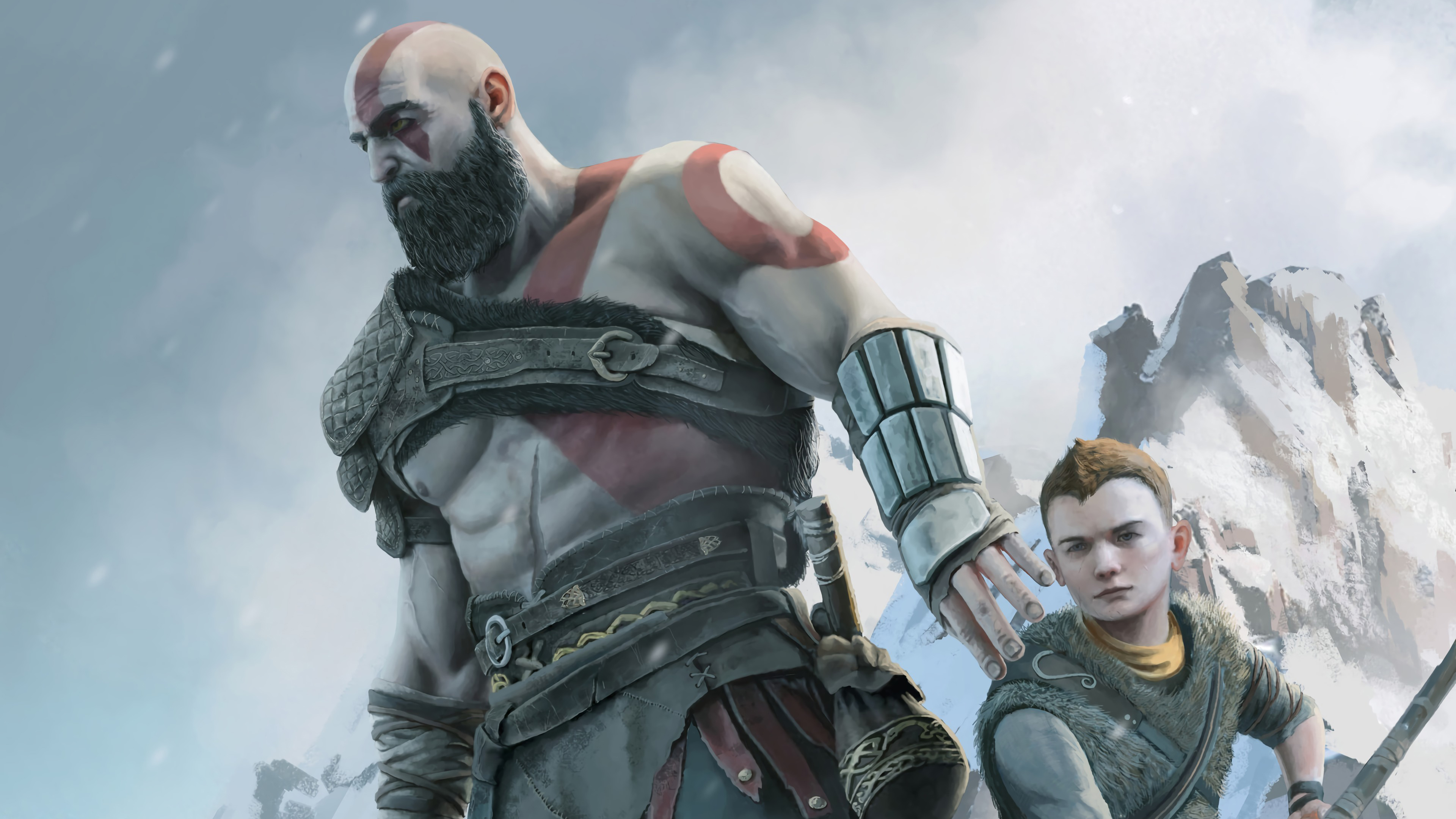Atreus God Of War God Of War 2018 Kratos God Of War 3840x2160