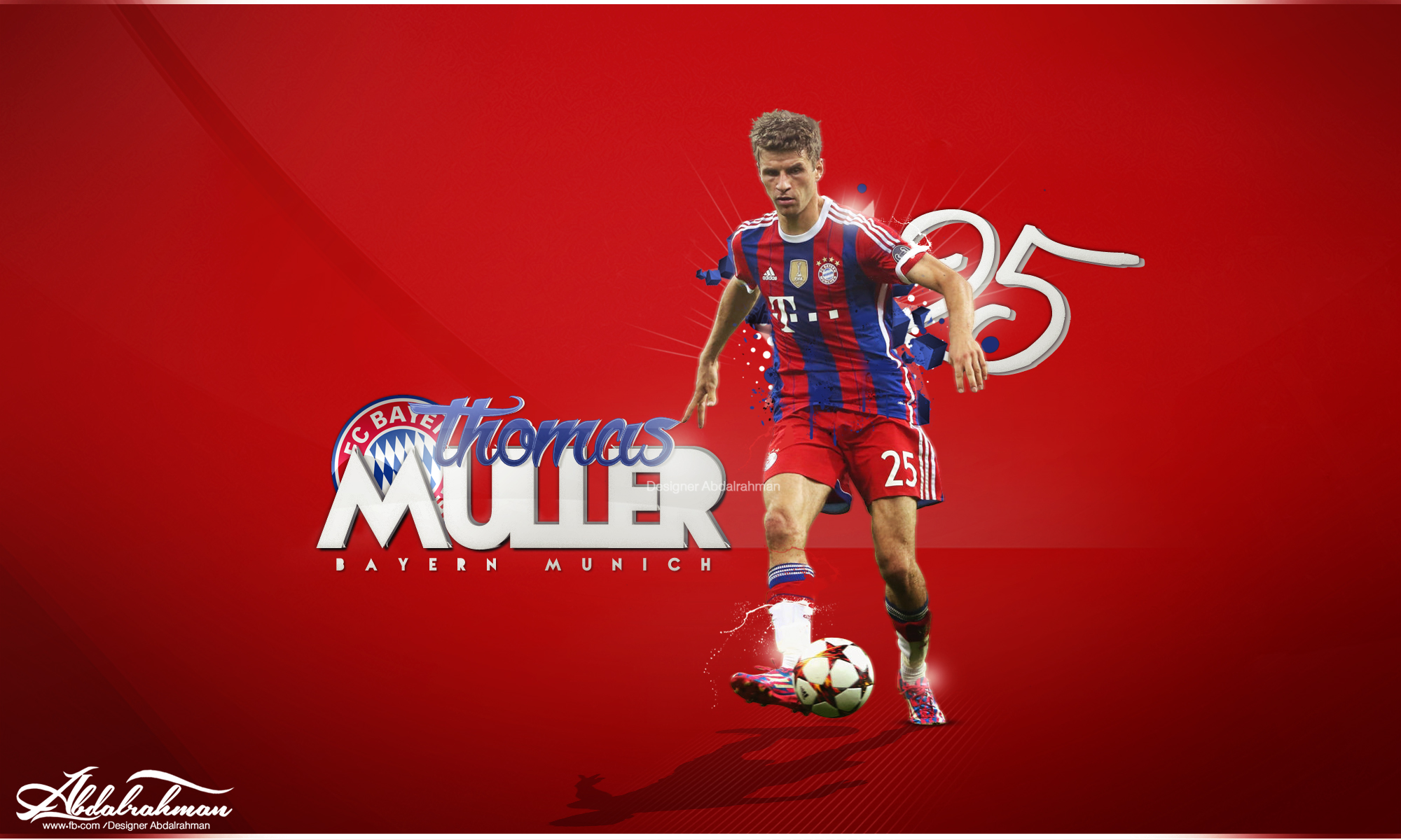 Fc Bayern Munich German Soccer Thomas Muller 2000x1200