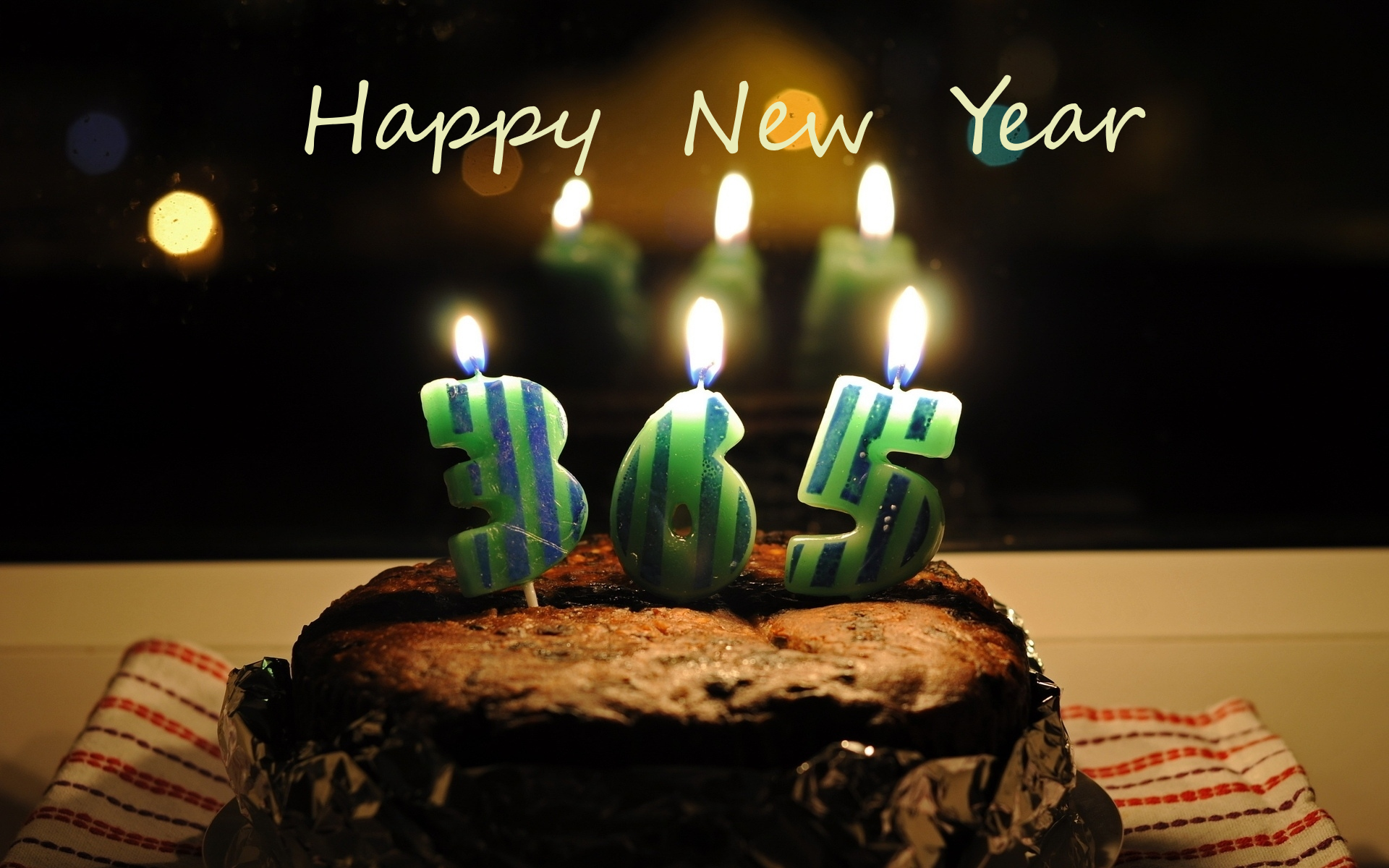 Cake Candle New Year 1920x1200