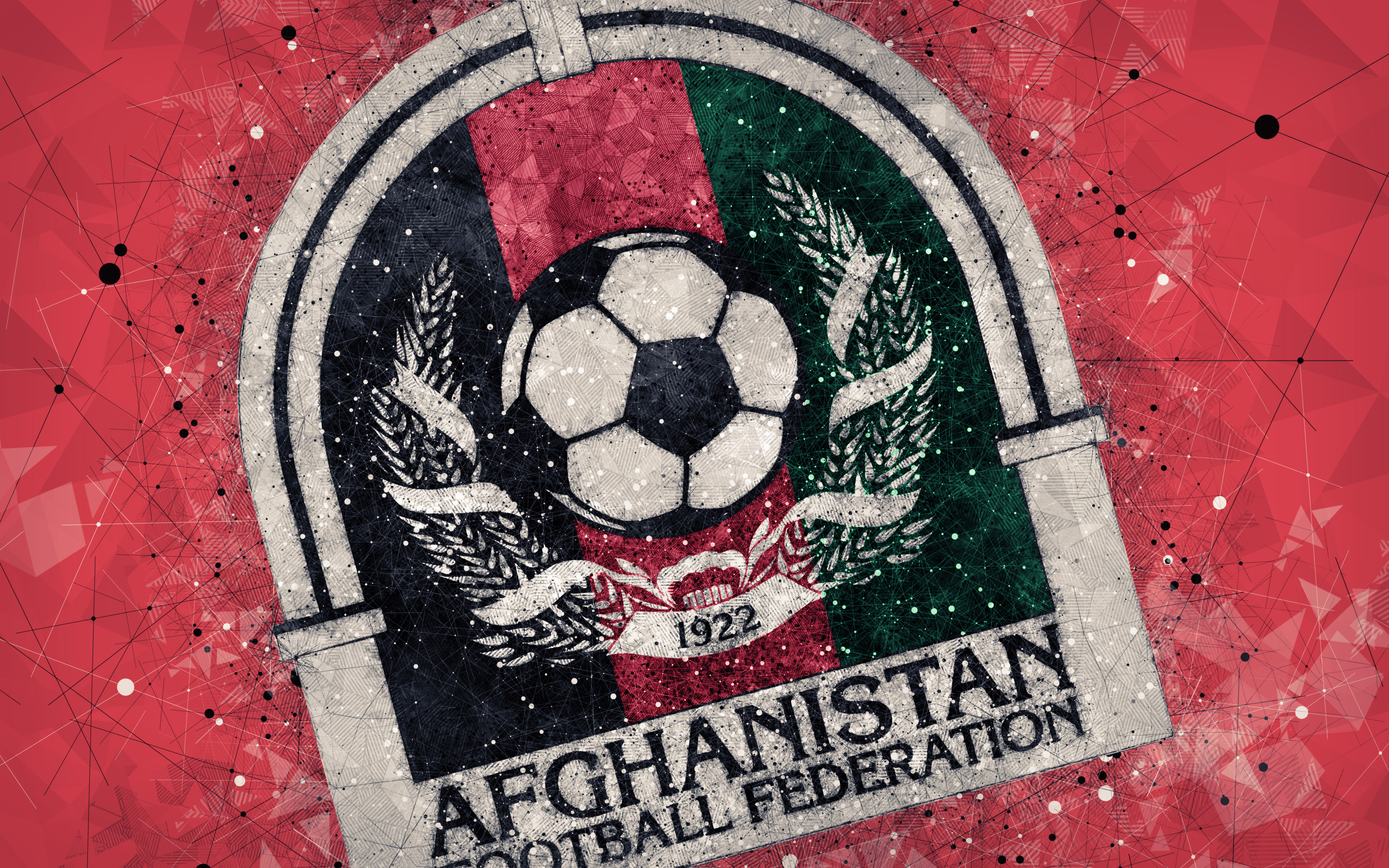 Afghanistan Emblem Logo Soccer 3840x2400