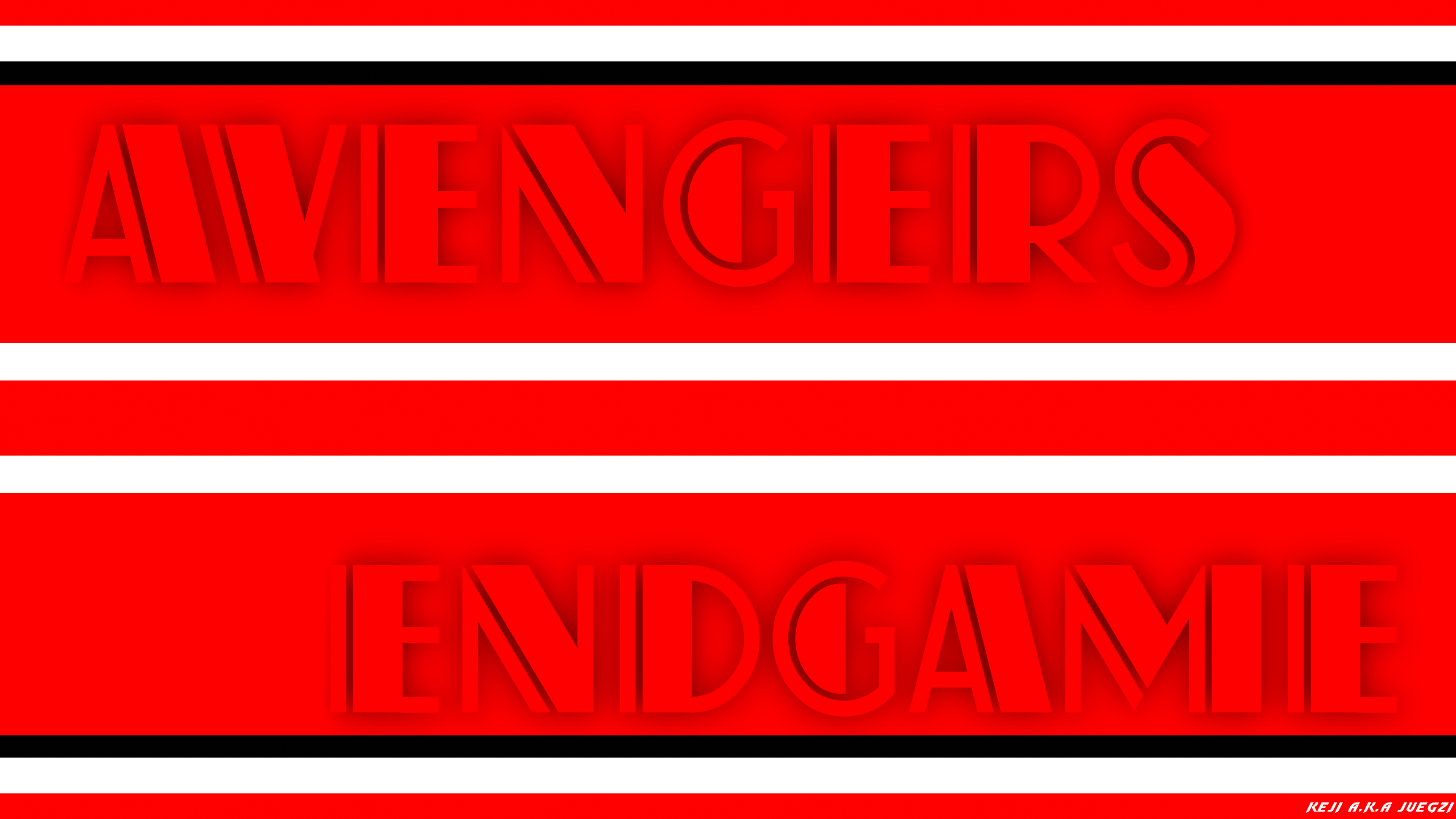 Artistic Avengers Endgame Red 2560x1440