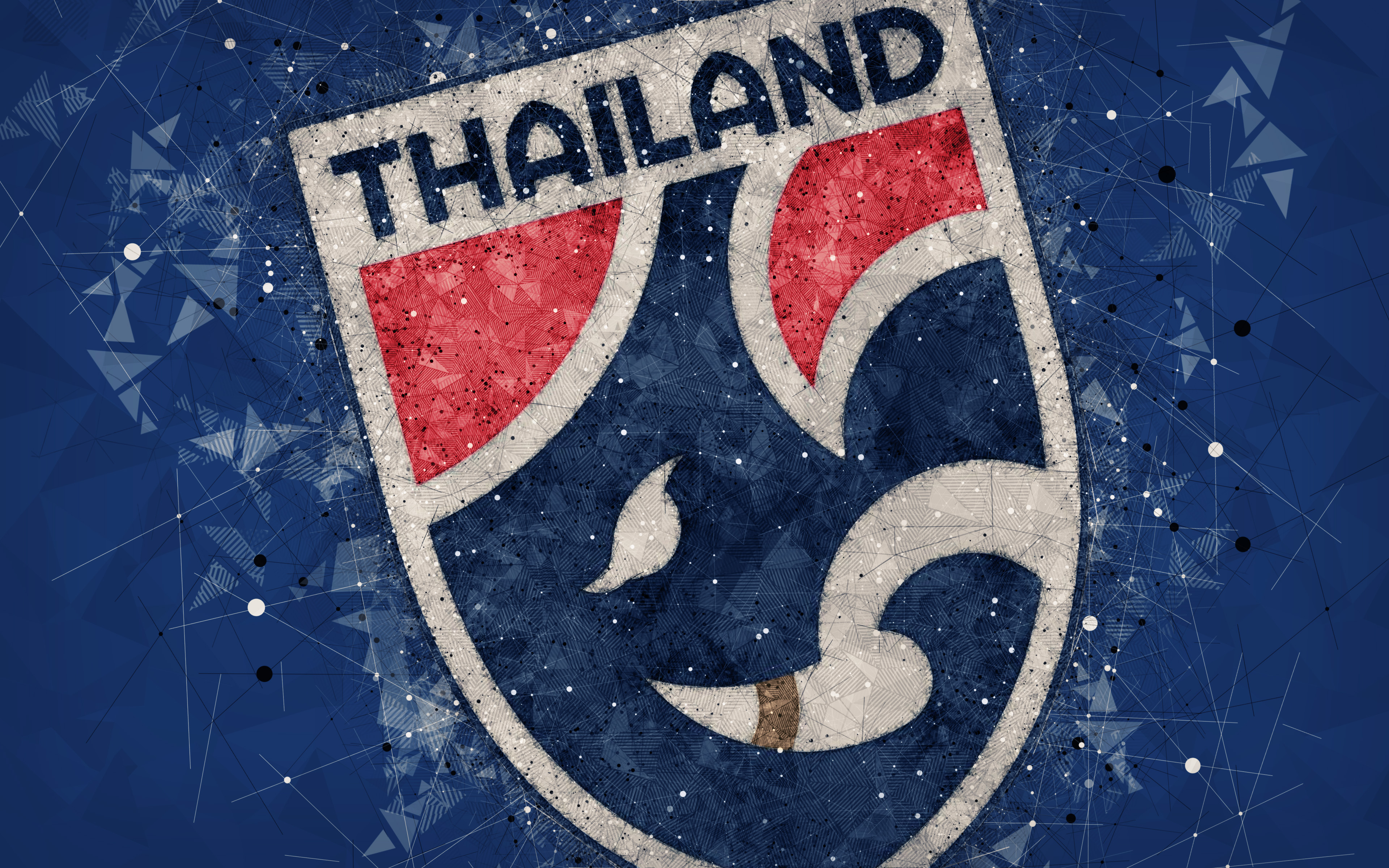 Emblem Logo Soccer Thailand 3840x2400