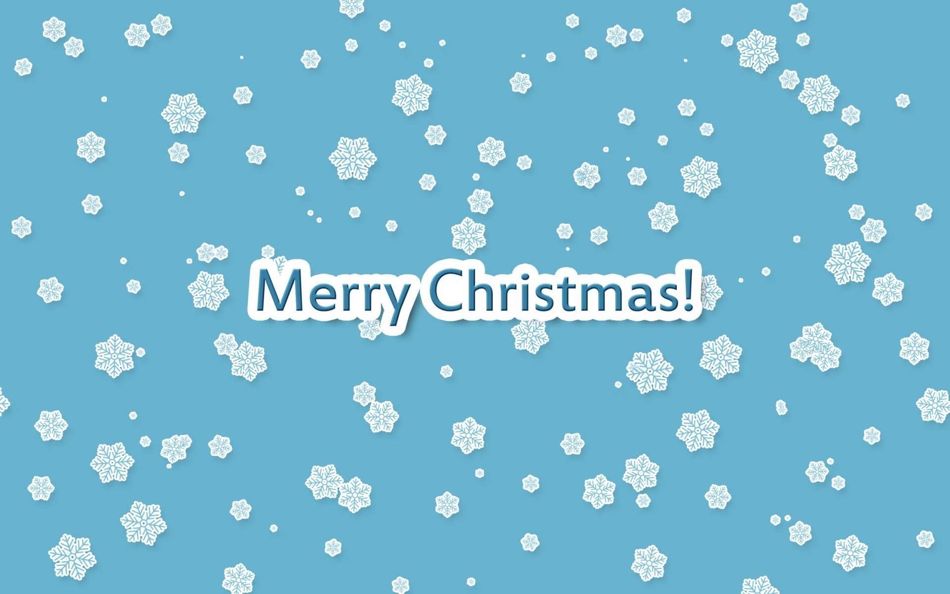 Blue Christmas Merry Christmas Snowflake 1920x1200