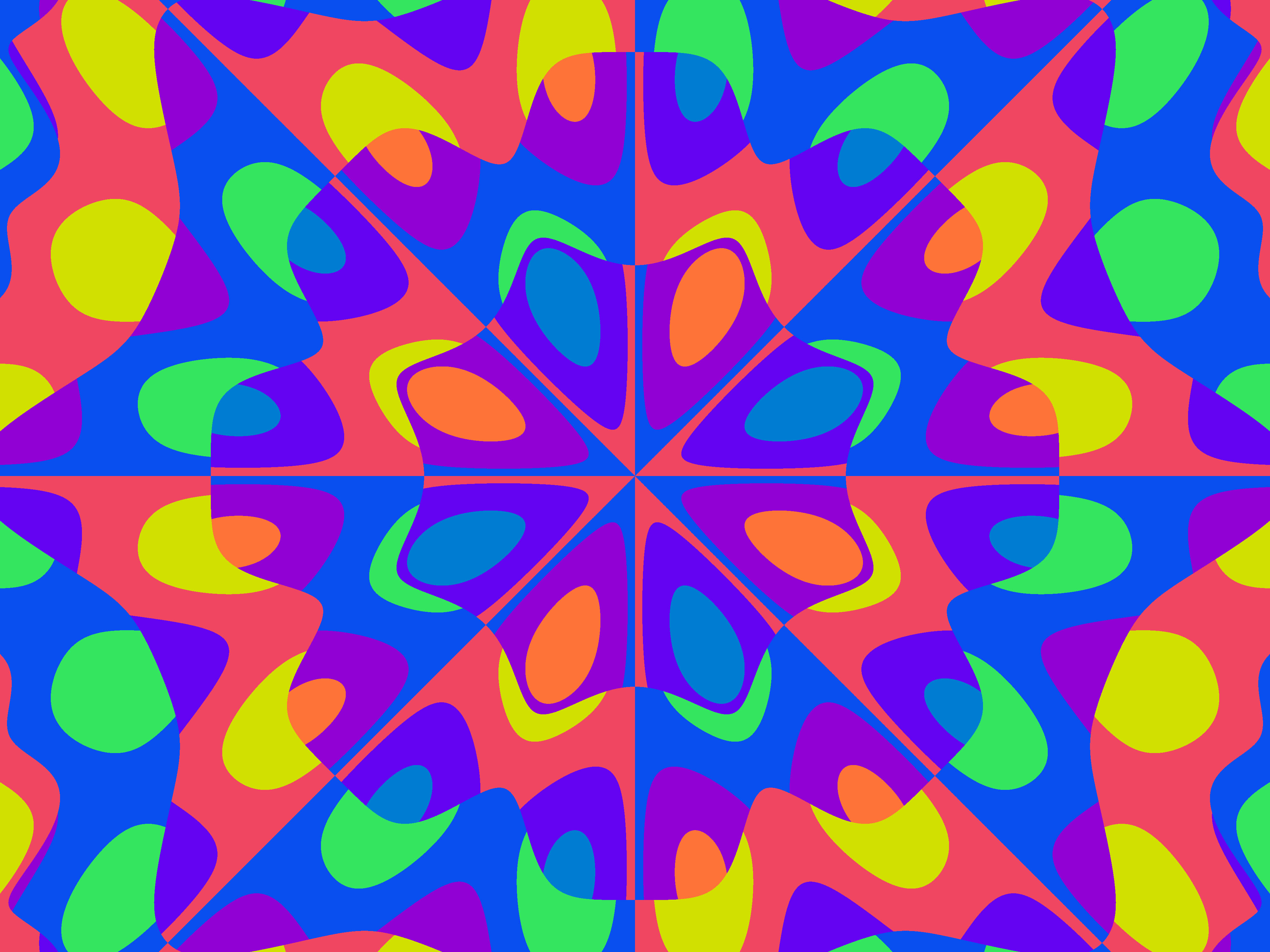 Artistic Colorful Digital Art Kaleidoscope 4000x3000