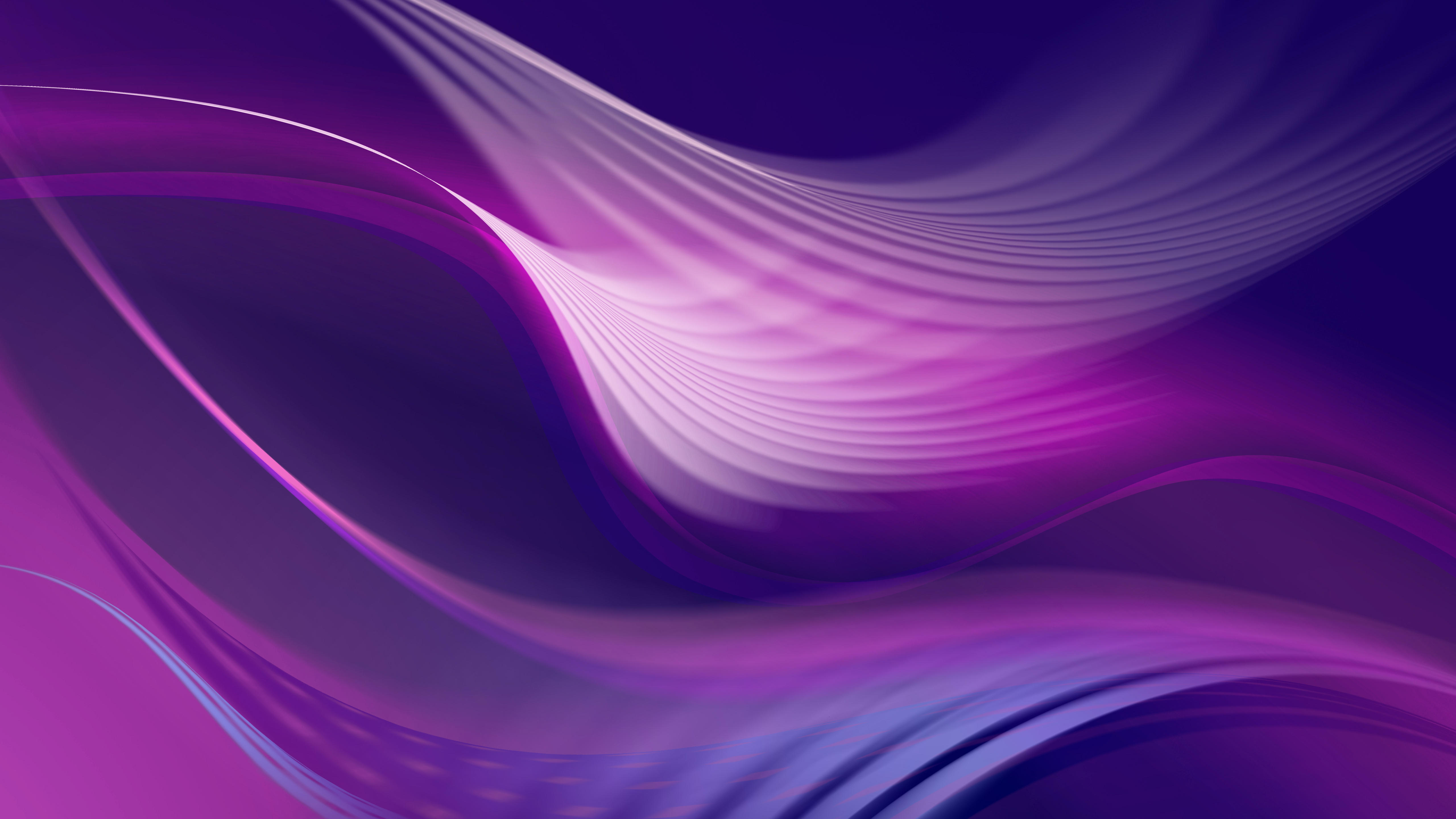 Abstract Purple Wavy Lines 5120x2880
