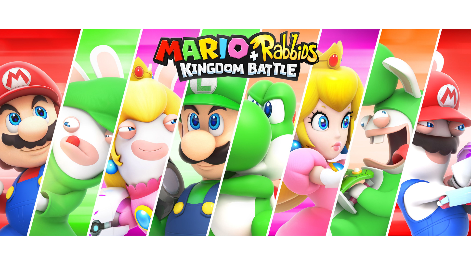 Luigi Mario Mario Rabbids Kingdom Battle Princess Peach Raving Rabbids 1920x1080