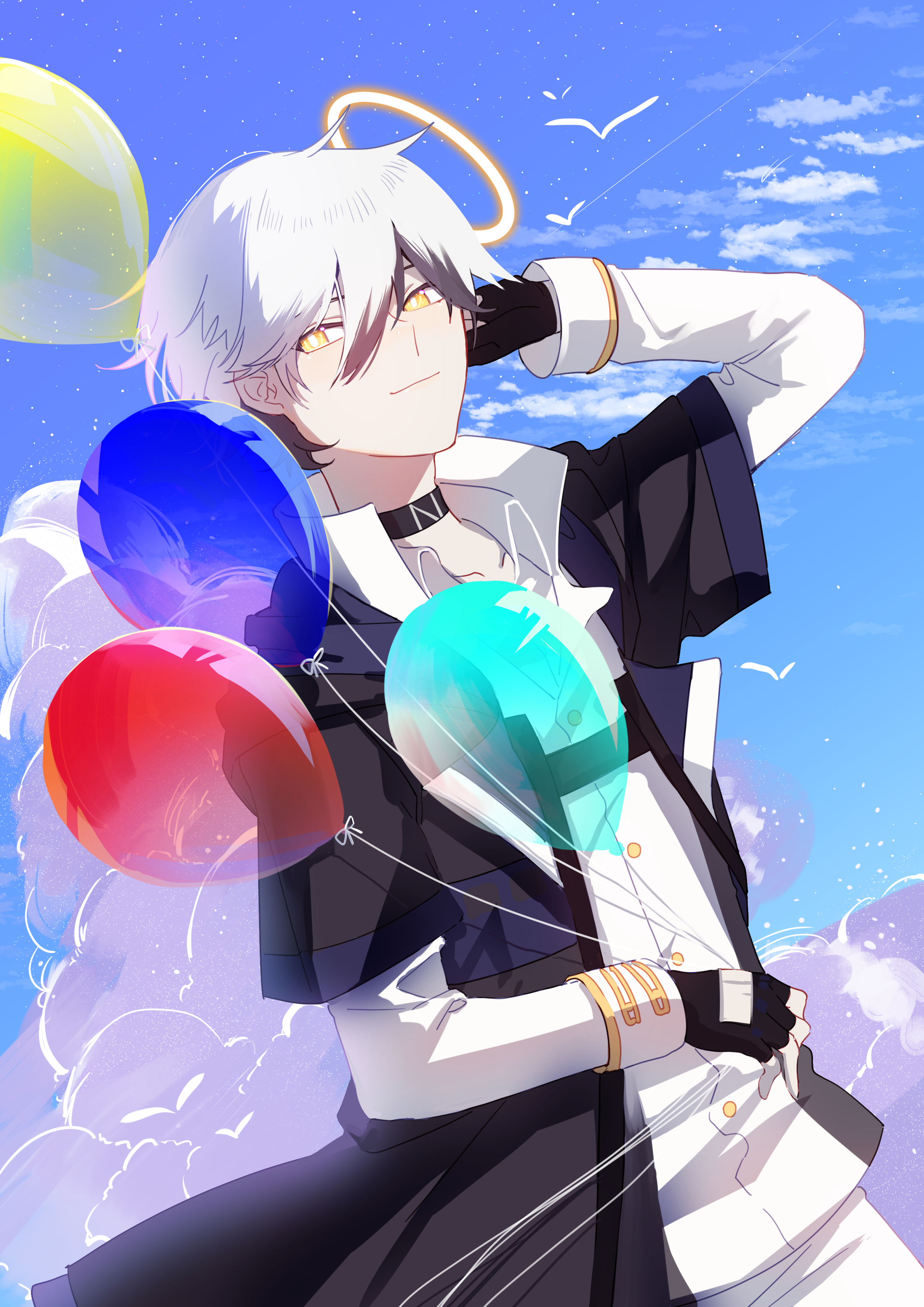 Anime Anime Boys Adnachiel Arknights Arknights Balloon 2480x3508