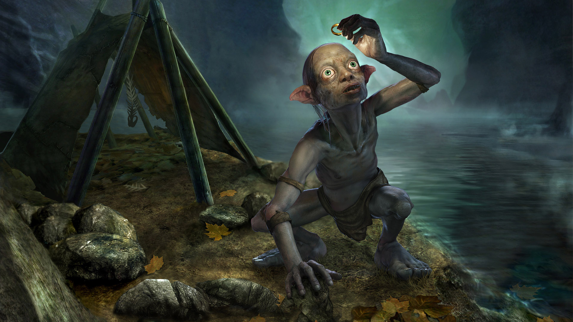 Fantasy Art Digital Gollum The Lord Of The Rings Creature The One Ring 1920x1080