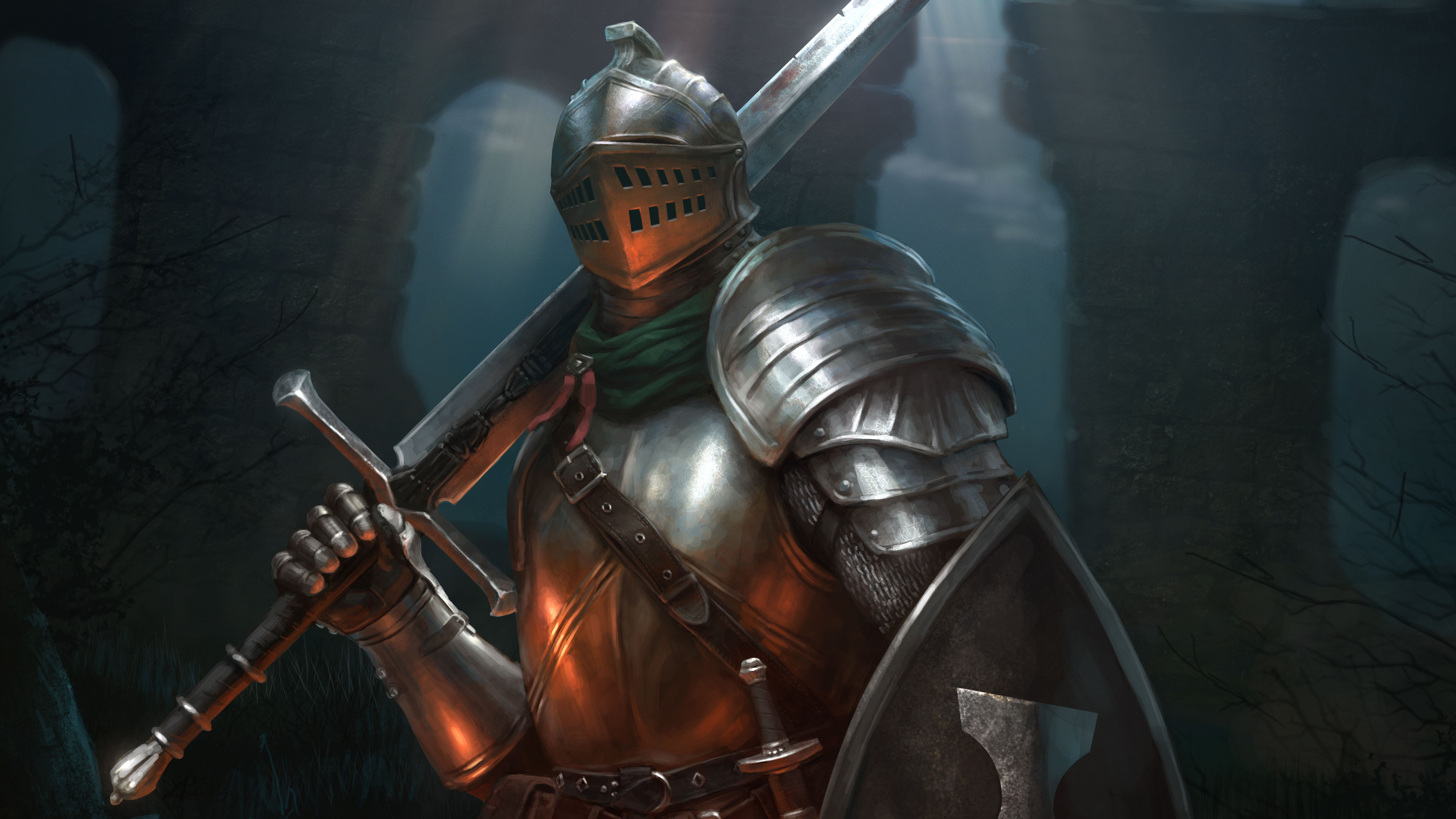 Armor Dark Souls Knight Sword Warrior 6311x3550