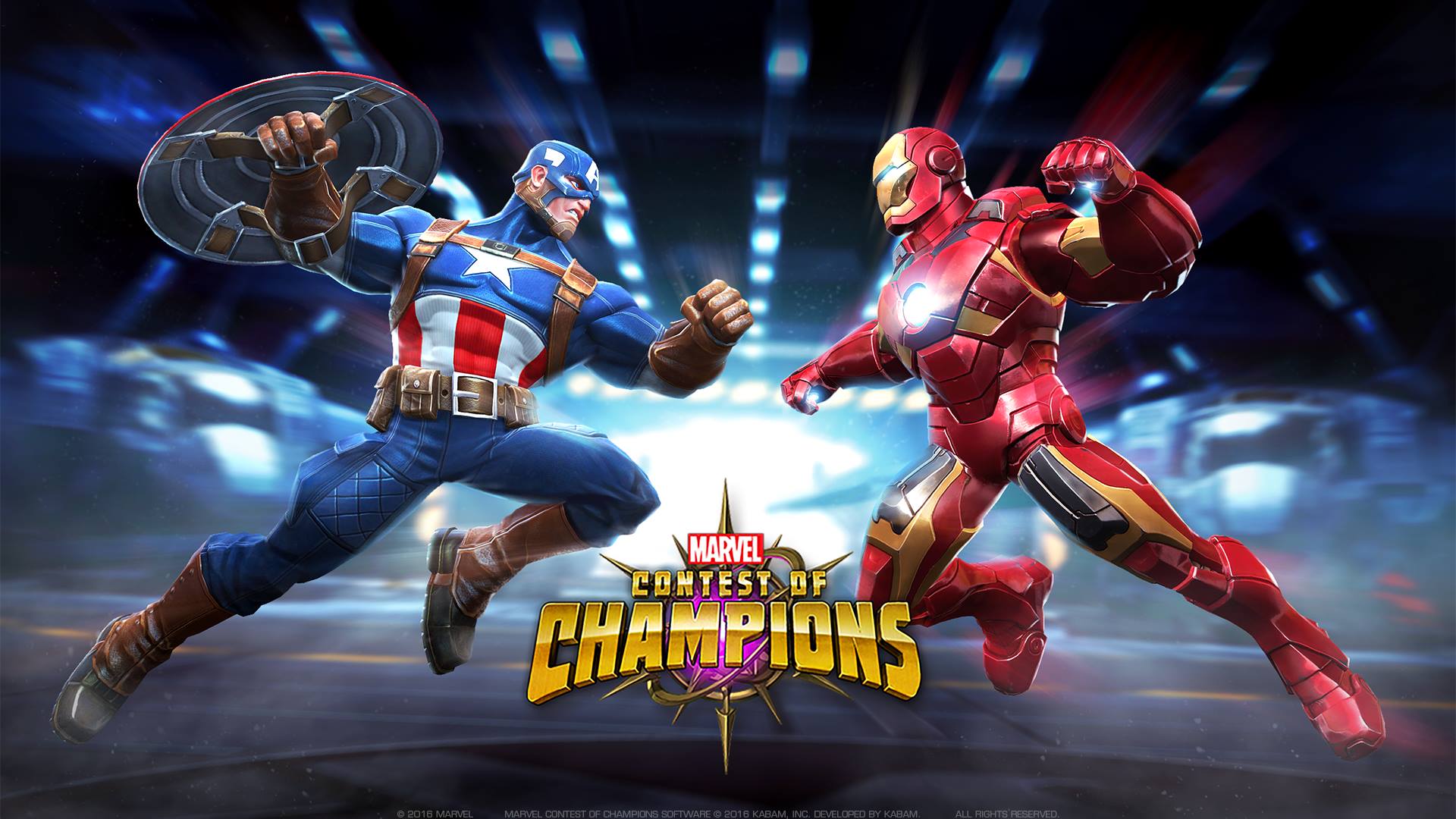 Captain America Iron Man Marvel Contest Of Champions 1920x1080