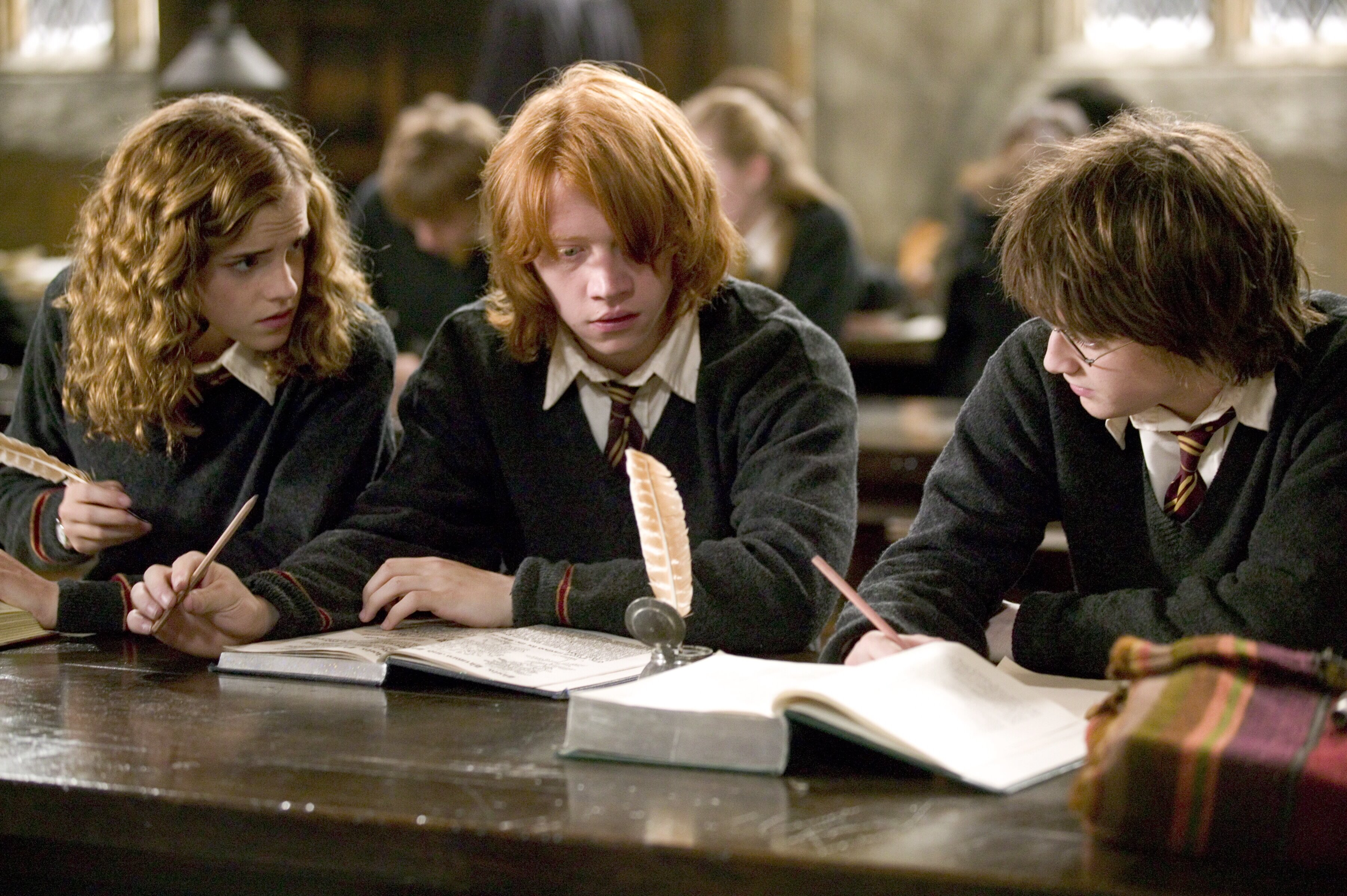 Daniel Radcliffe Emma Watson Harry Potter Hermione Granger Ron Weasley Rupert Grint 3600x2395