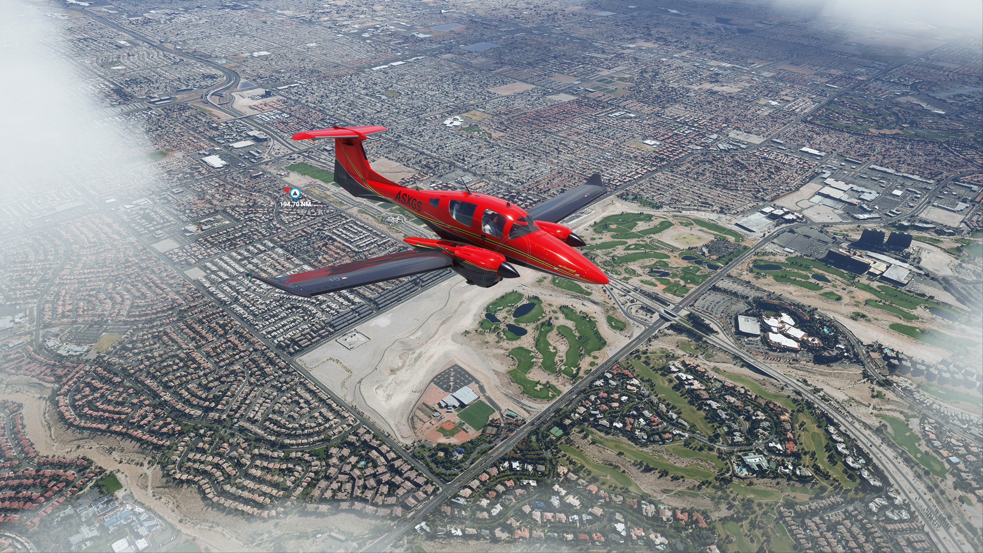 Flight Simulator Gaming Desktop Xbox Game Studios Flying Las Vegas 1920x1080