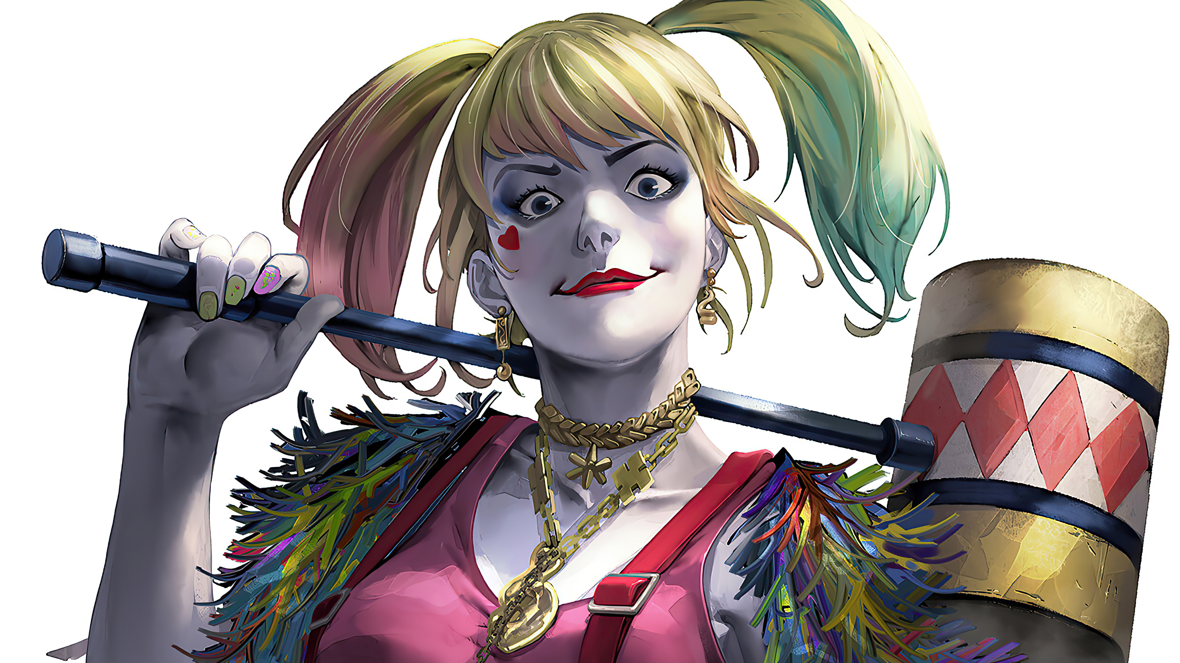 Dc Comics Girl Harley Quinn Twintails 3840x2160