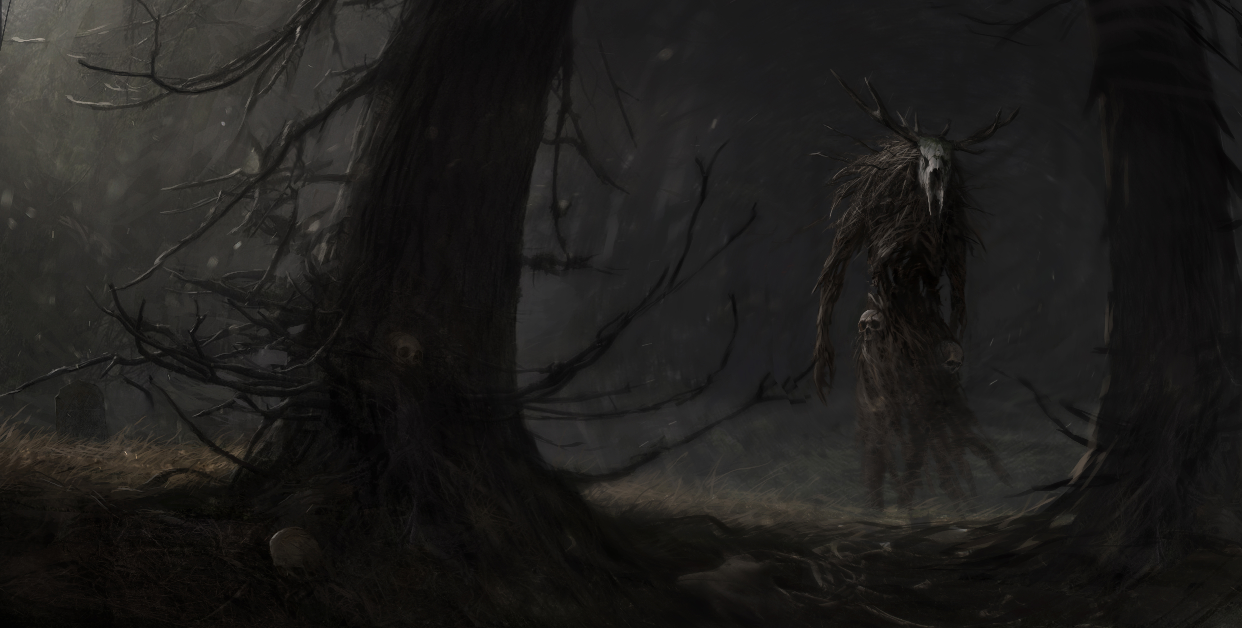 Creepy Creature The Witcher 3 Wild Hunt The Witcher 4000x2022
