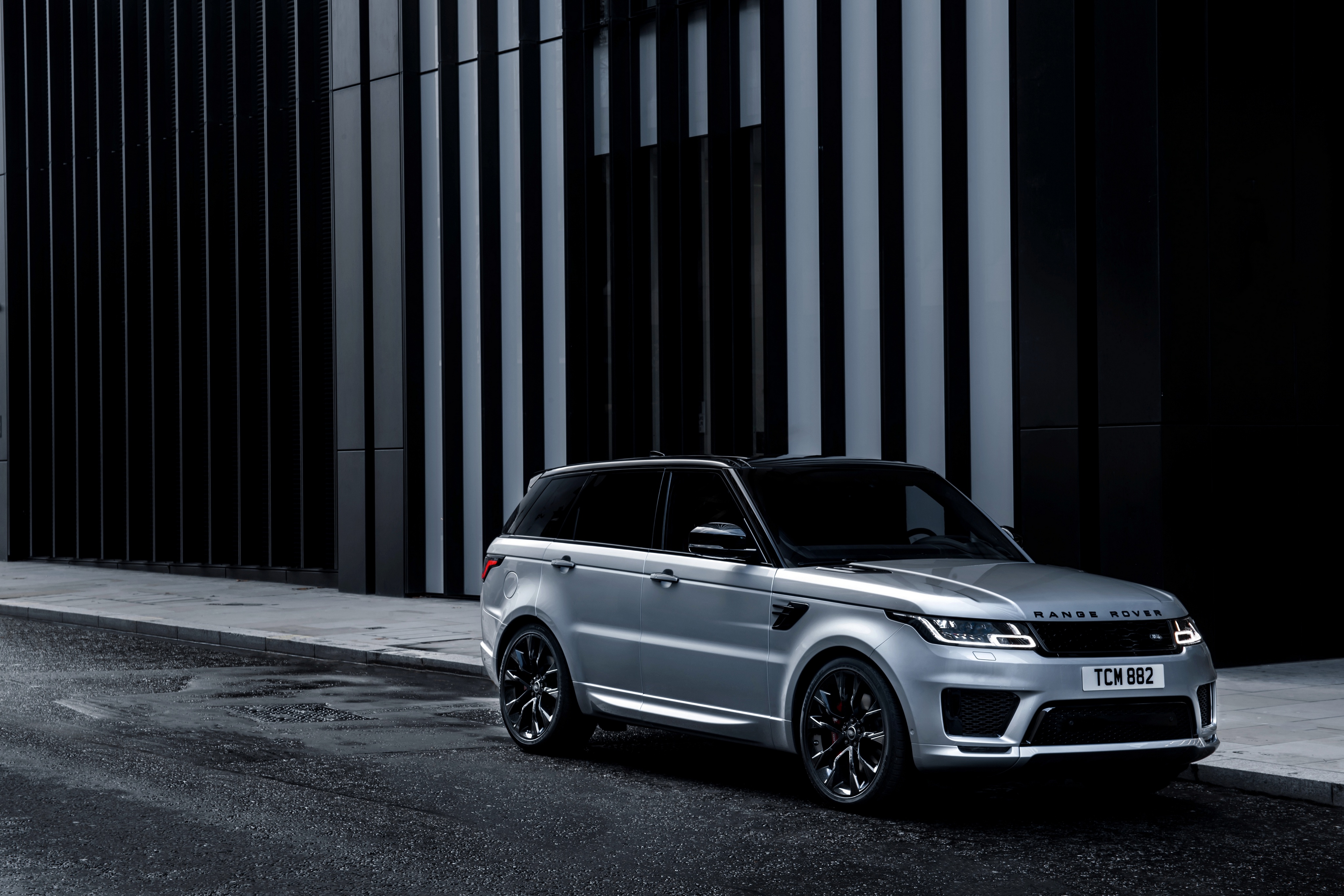 Car Land Rover Luxury Car Range Rover Sport Suv Silver Car Vehicle 4096x2731