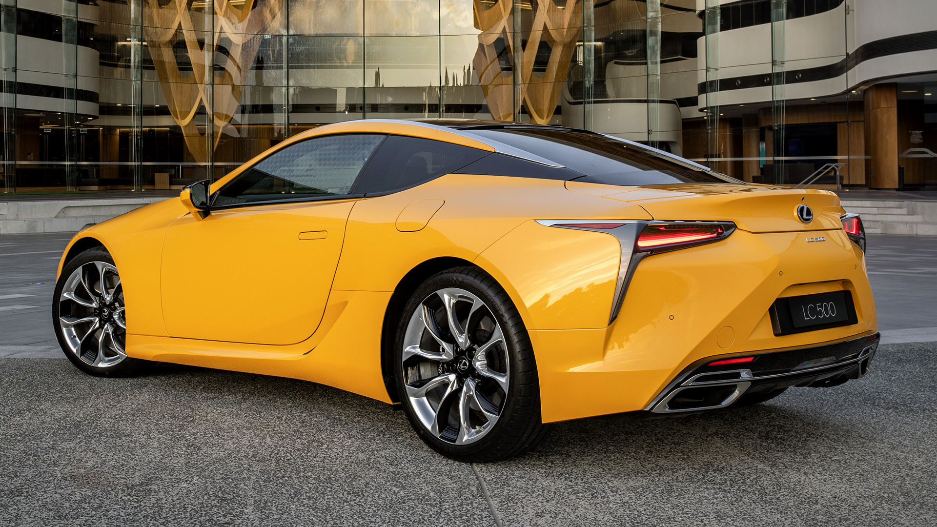 Car Coupe Grand Tourer Lexus Lc 500 Limited Edition Luxury Car Yellow Car 1920x1080