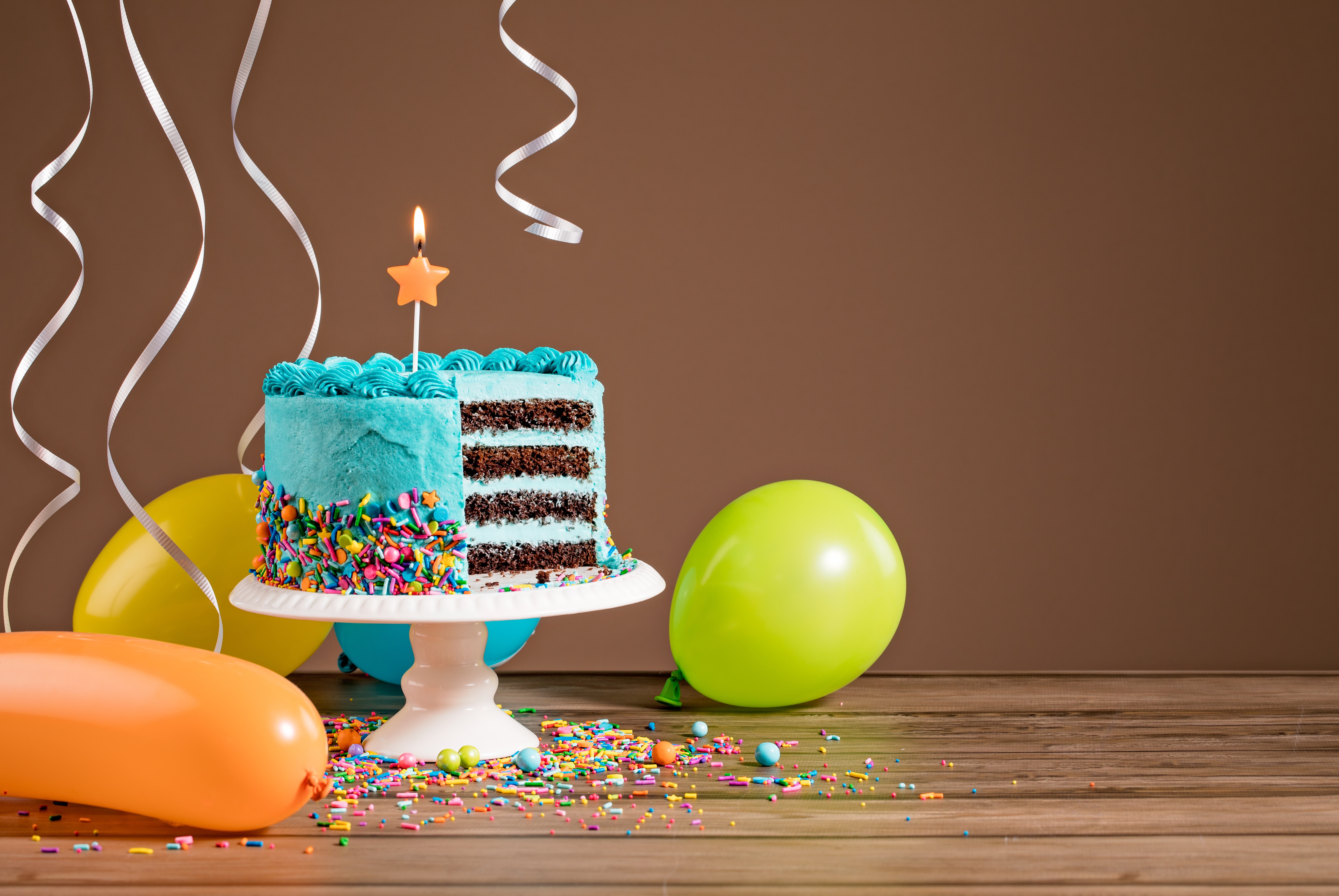 Balloon Birthday Cake Celebration Pastry 6611x4426
