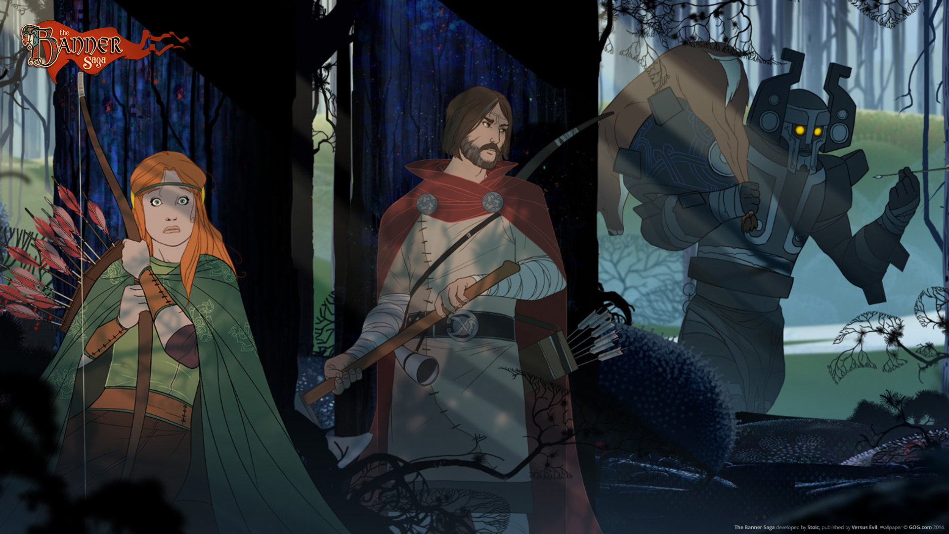 The Banner Saga Game Characters Video Games Fantasy Art Fantasy Men PC Gaming 2014 Year Video Game G 1920x1080