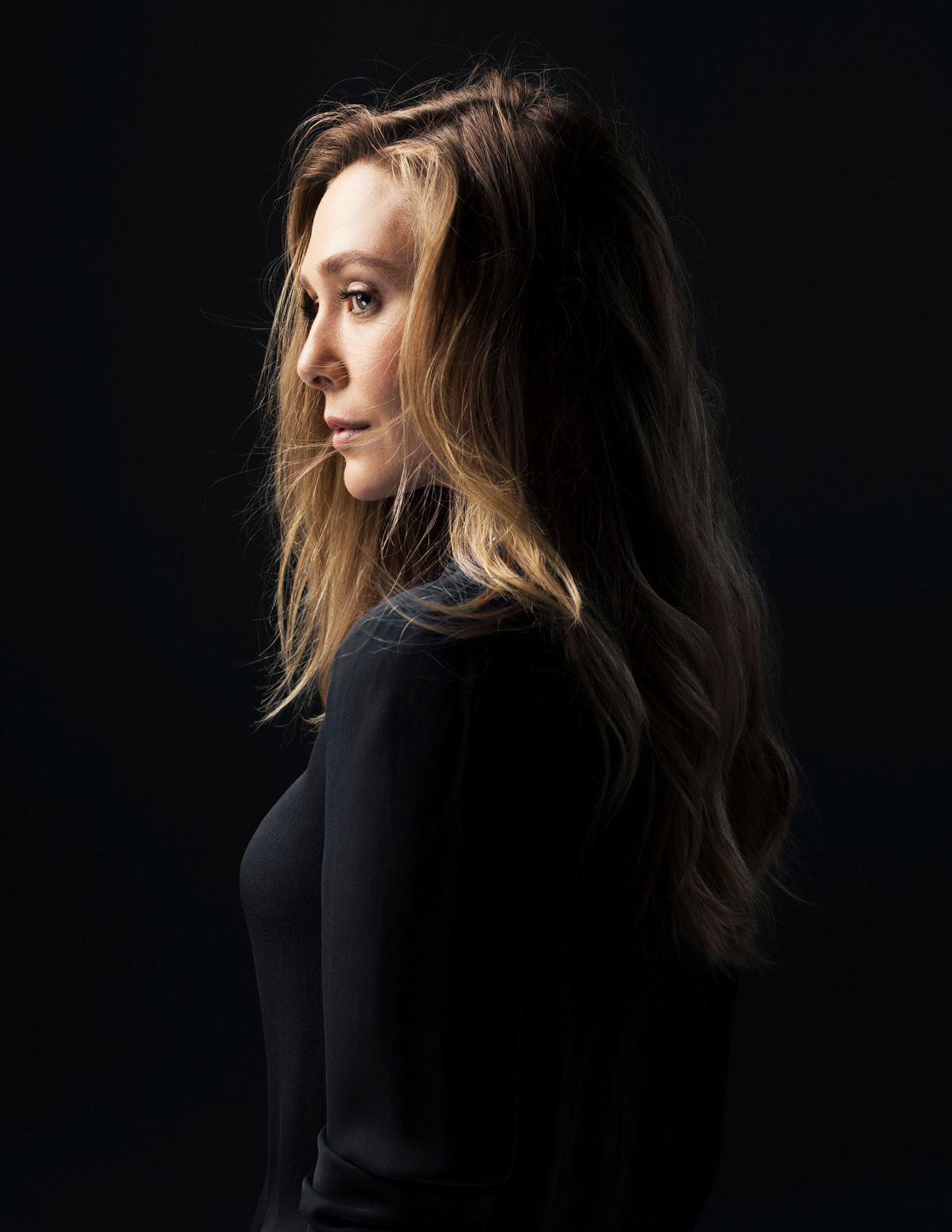 Elizabeth Olsen Women Actress Long Hair Profile Portrait 1200x1553