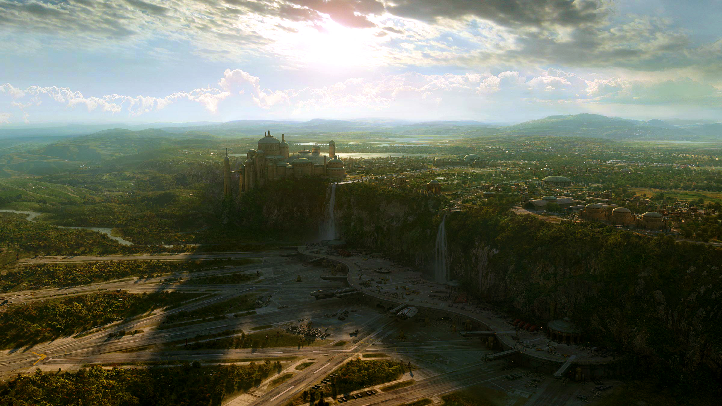 Castle Green Background Naboo 2400x1350