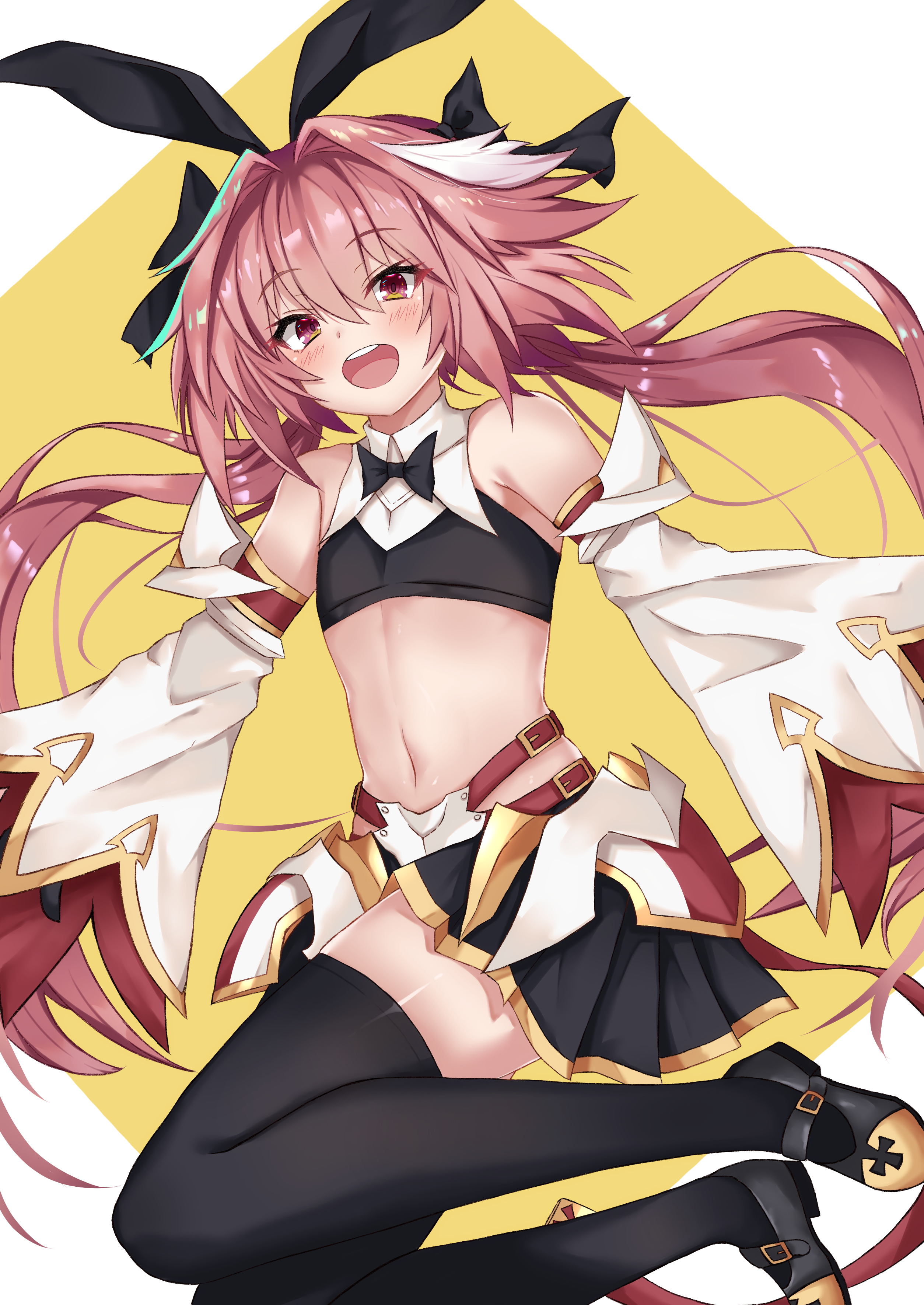 2D Artwork Redhead Long Hair Anime Open Mouth Bare Shoulders Fate Series Astolfo Fate Grand Order As 2508x3541