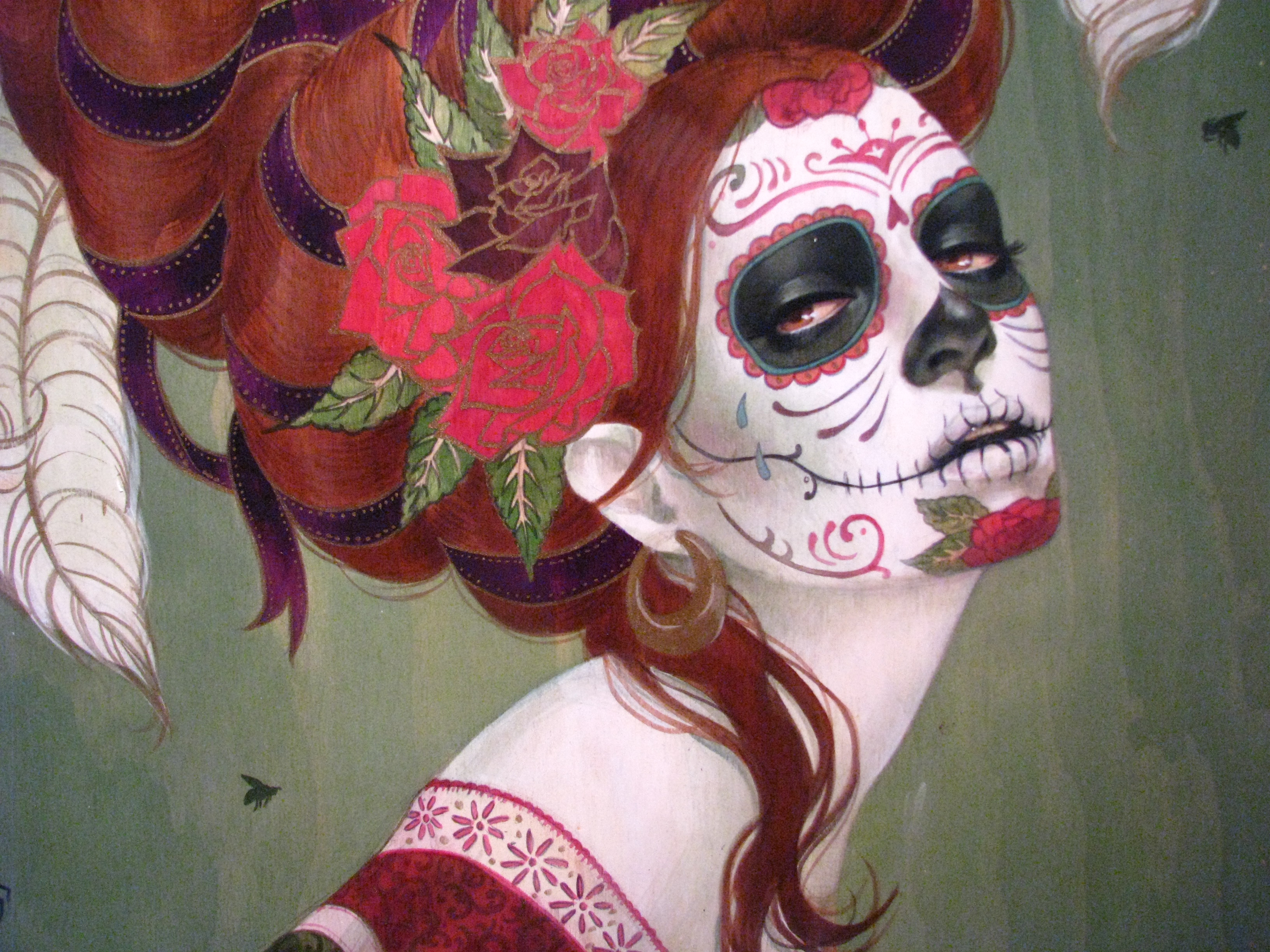 Artistic Colorful Girl Sugar Skull Woman 3264x2448