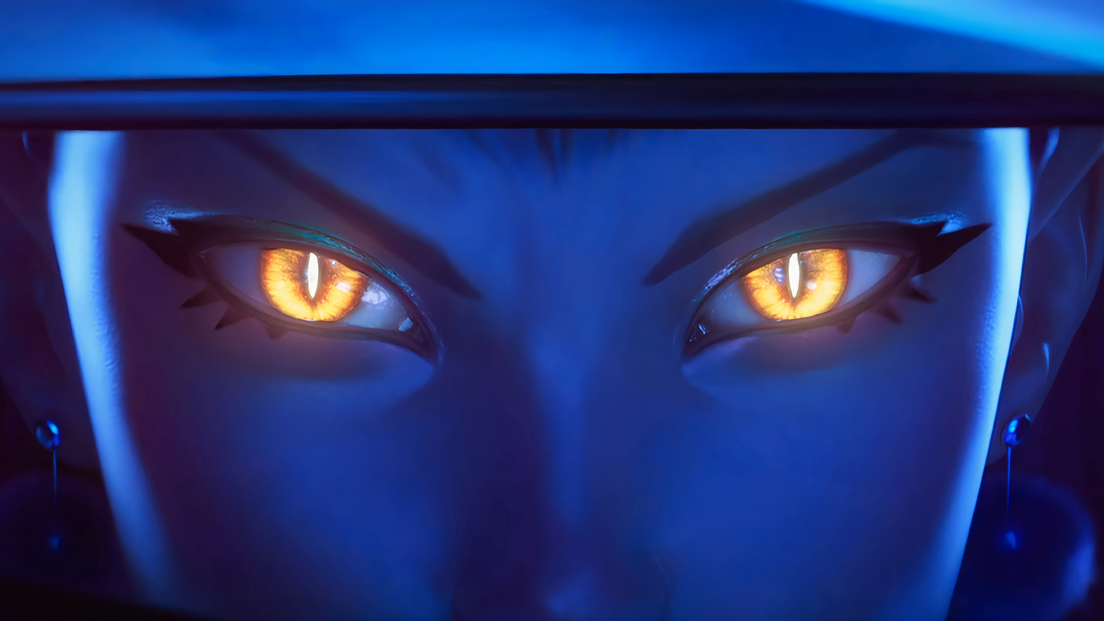 Evelynn Evelynn League Of Legends Riot Games League Of Legends Yellow Eyes Looking At Viewer Video G 3840x2160