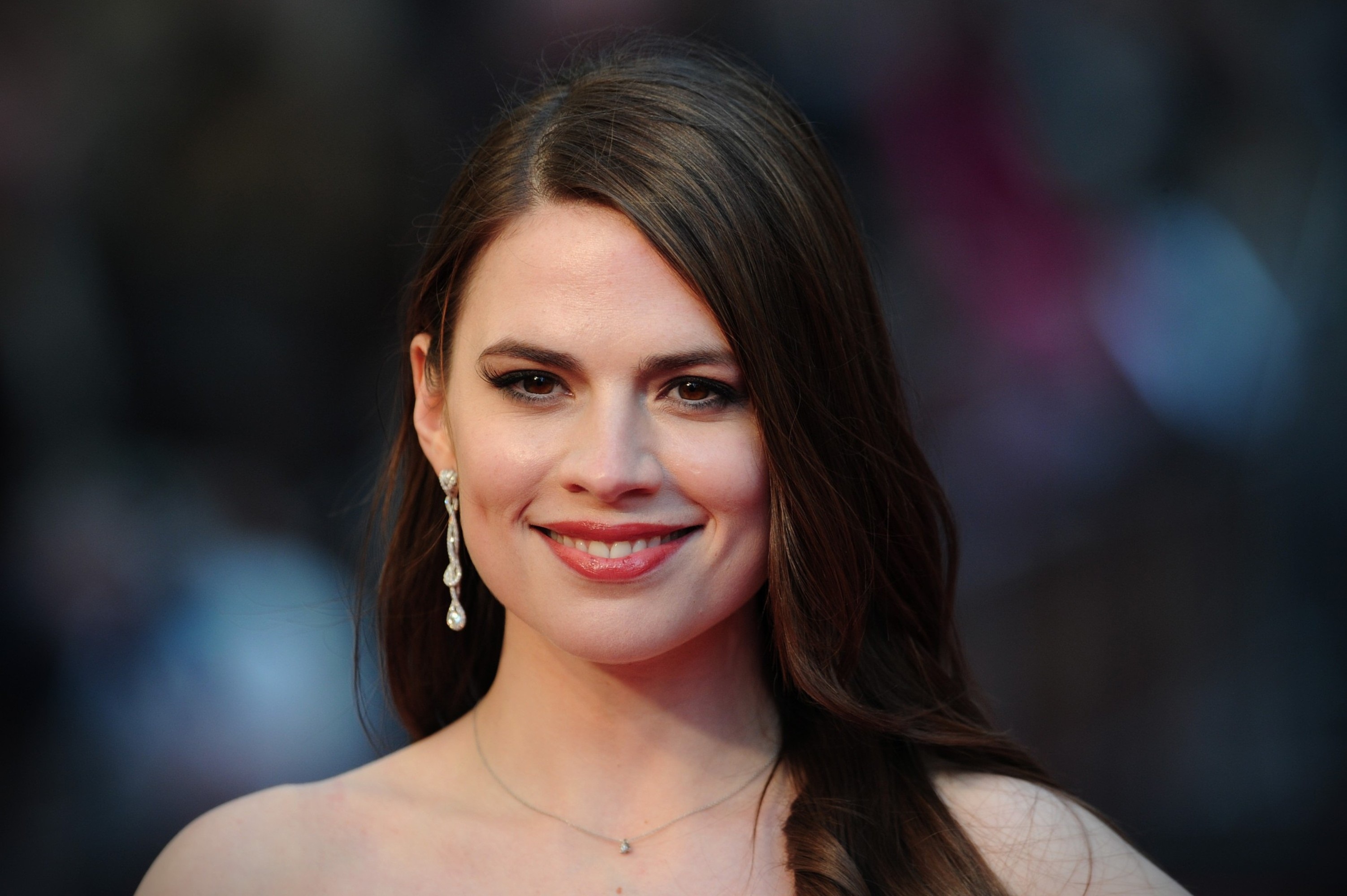 Actress Brown Eyes Earrings Face Girl Hayley Atwell Smile Woman 3005x2000