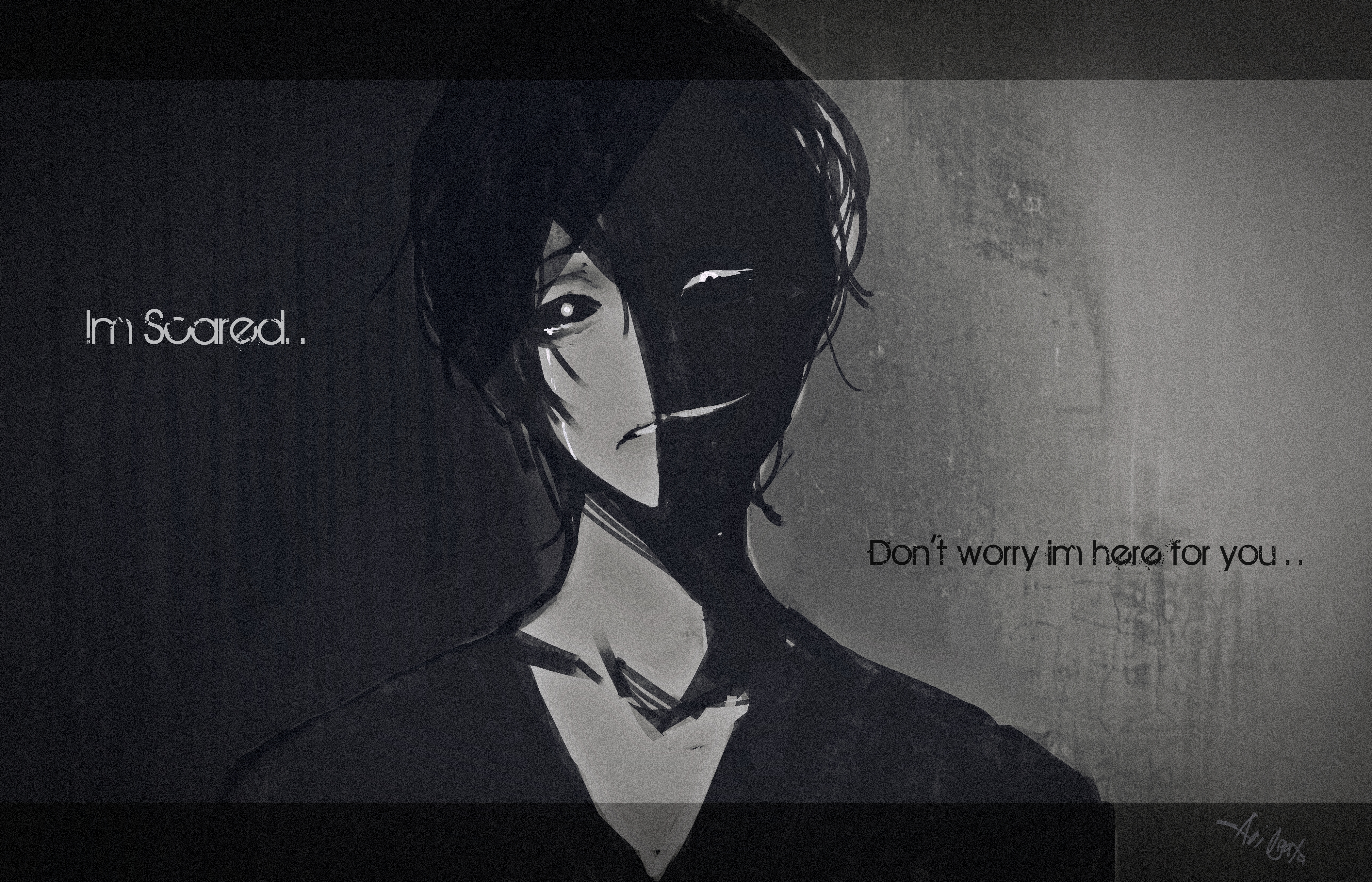 Download A dark anime boy, in thought and contemplation, surrounded by ash  and smoke Wallpaper | Wallpapers.com