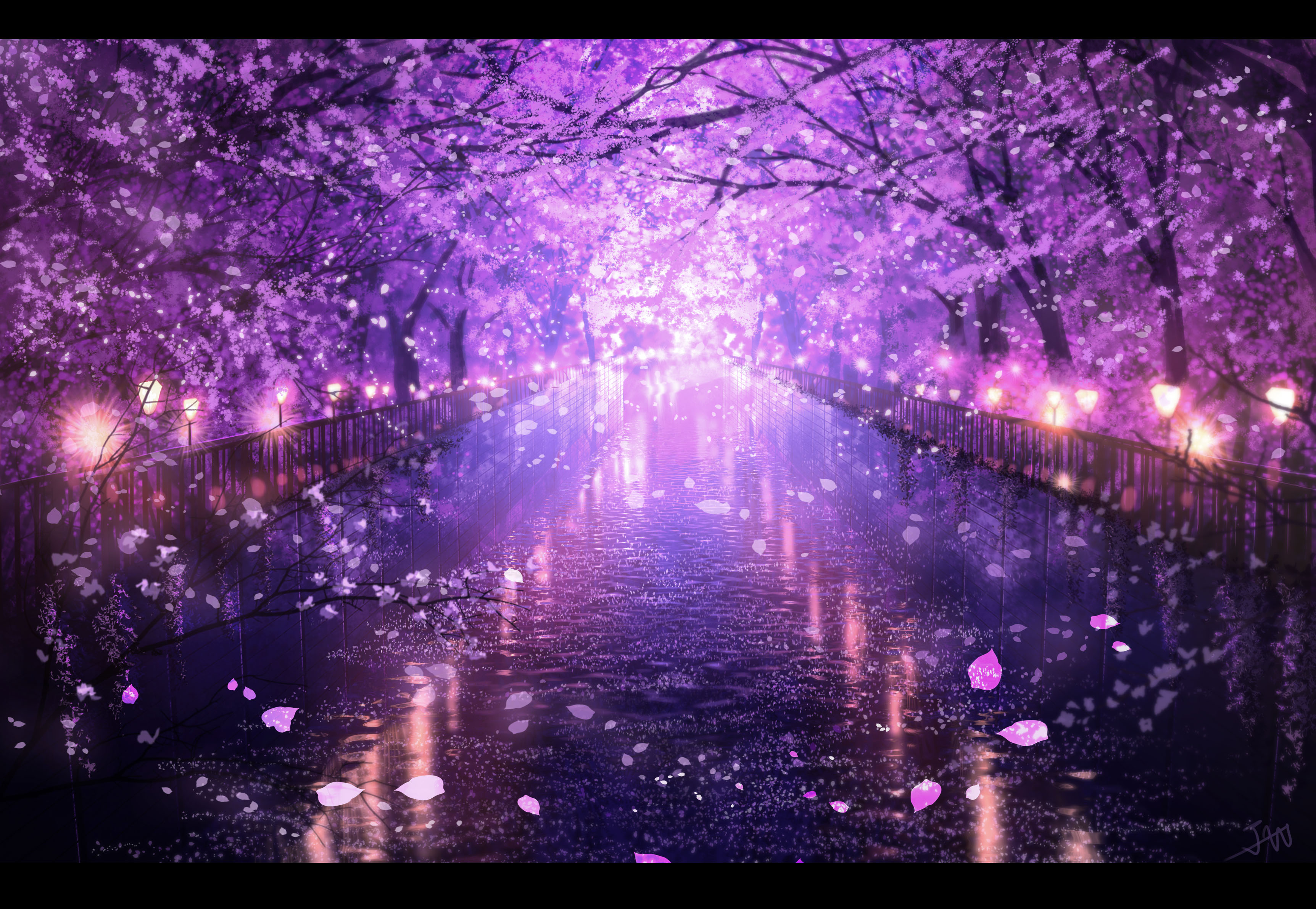 Anime HuashiJW Sakura Tree Wallpaper - Resolution:3449x2384 - ID:1196629 -  