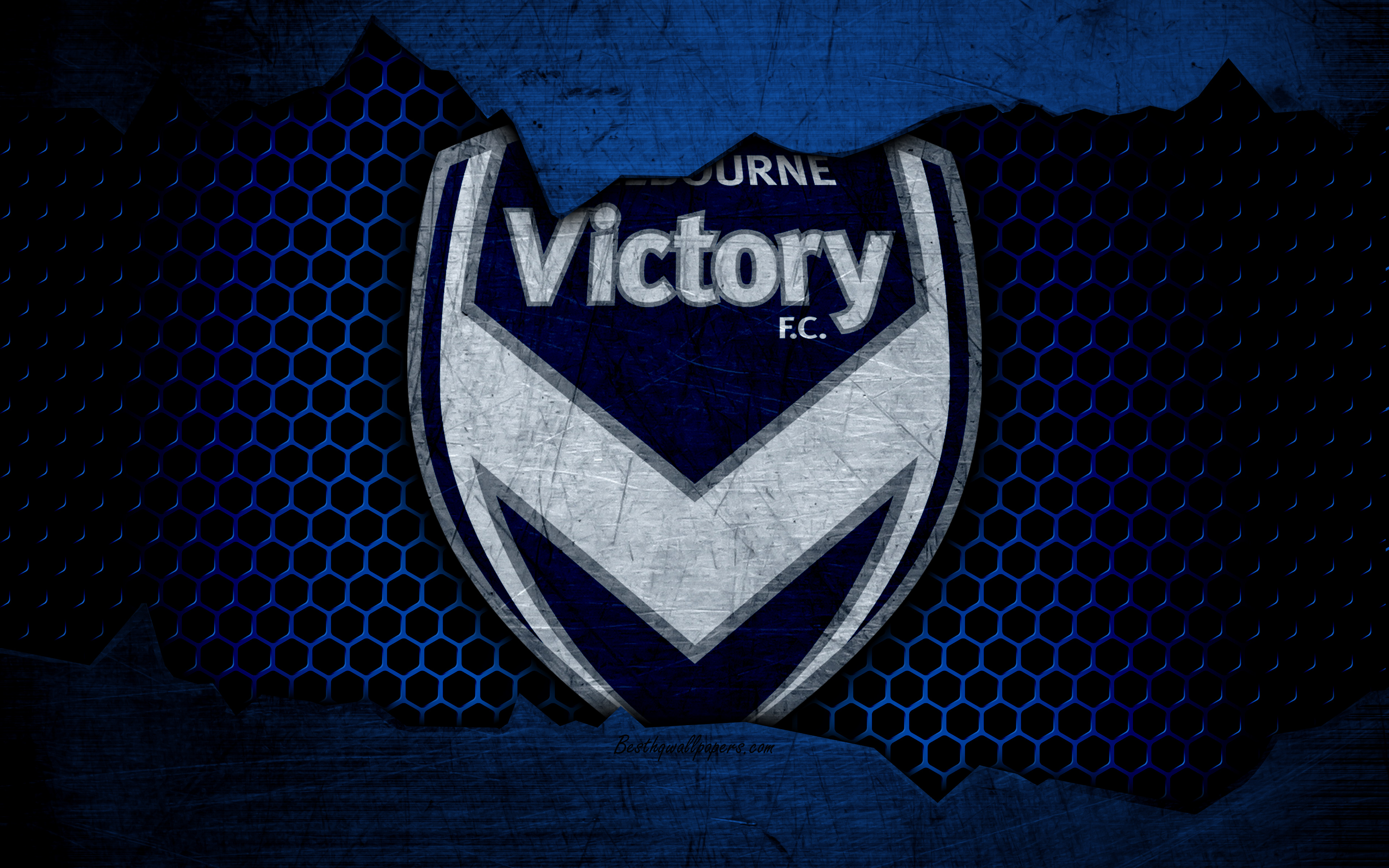 Emblem Logo Melbourne Victory Fc Soccer 3840x2400