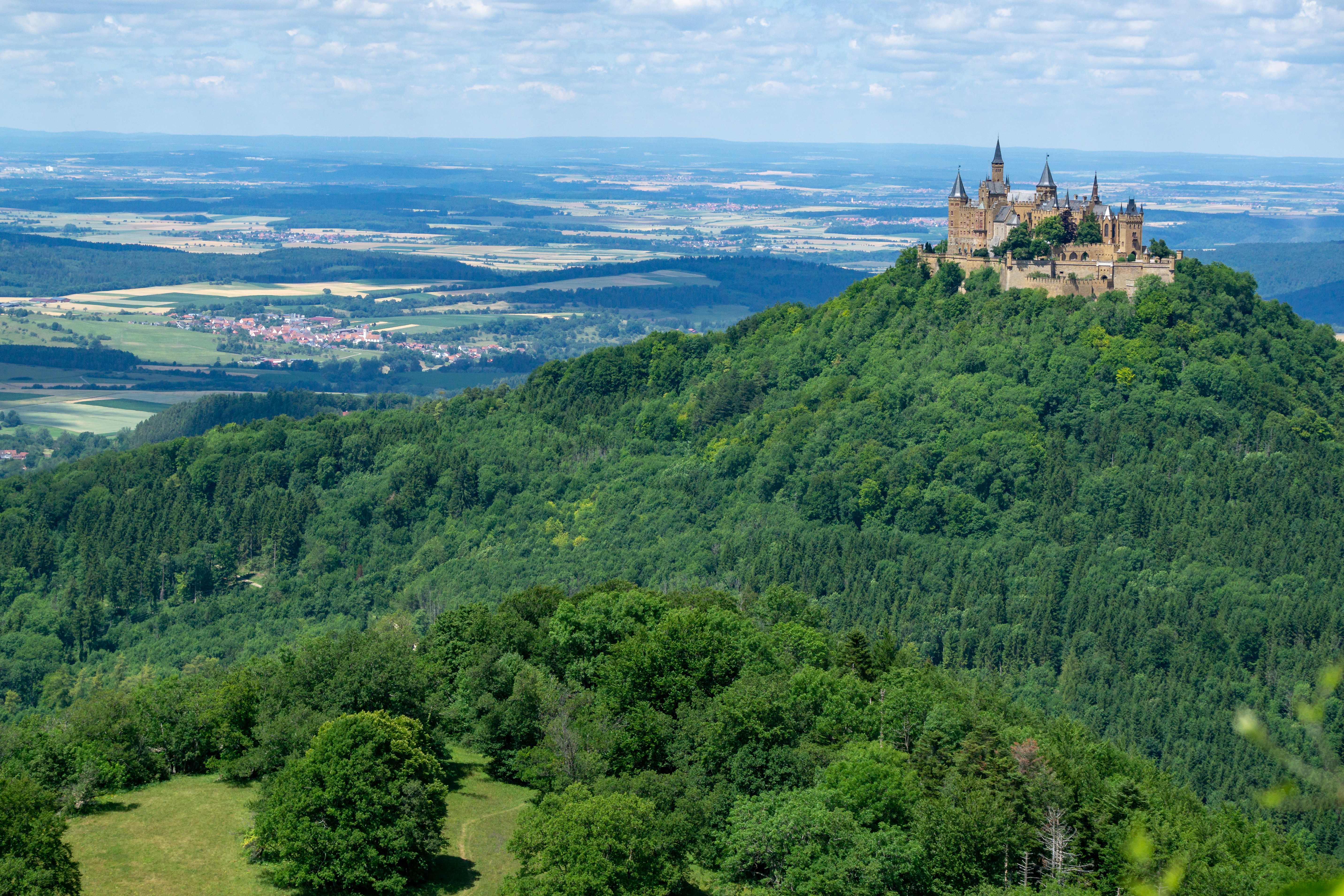Castle Forest Germany Hohenzollern Castle Landscape 5728x3819