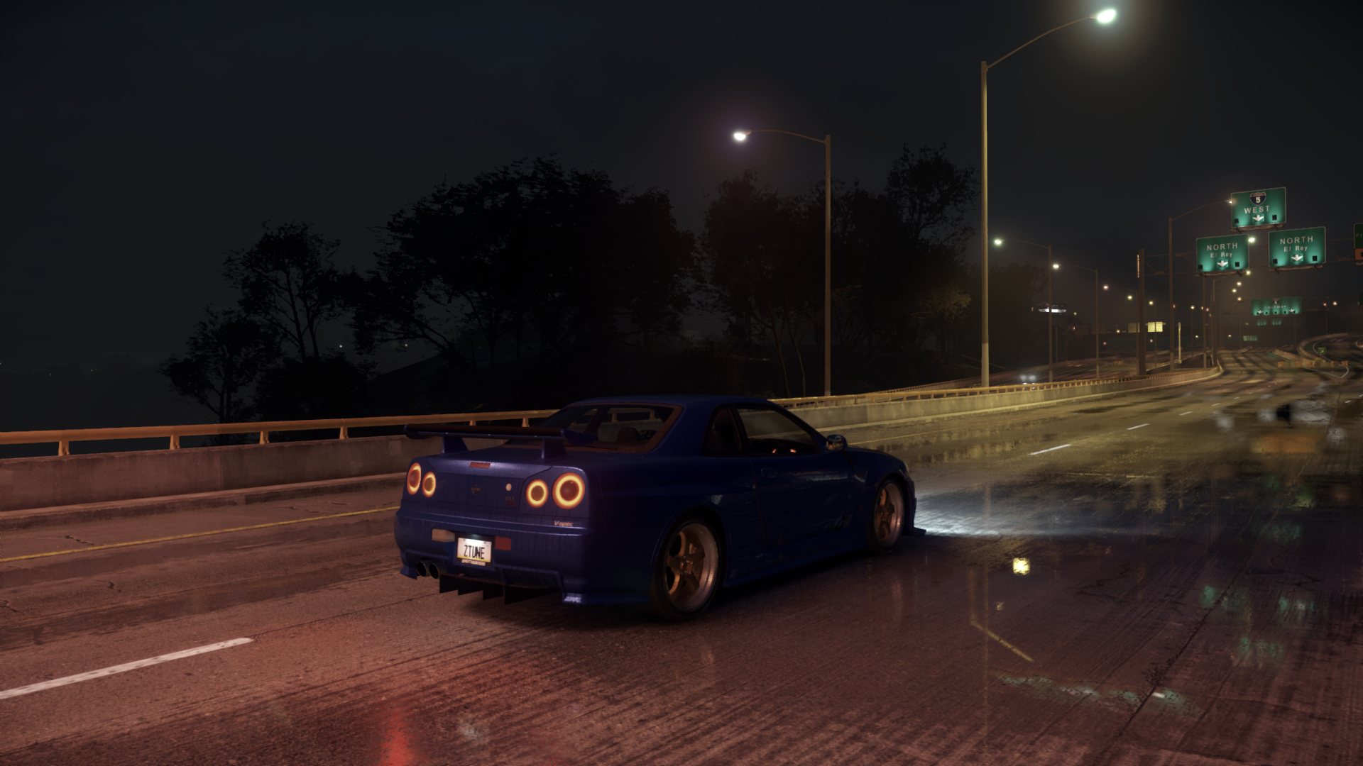 Need For Speed 2015 Need For Speed 2002 Nissan Skyline GT R V SPEC Ii Car Night Screen Shot 1920x1080