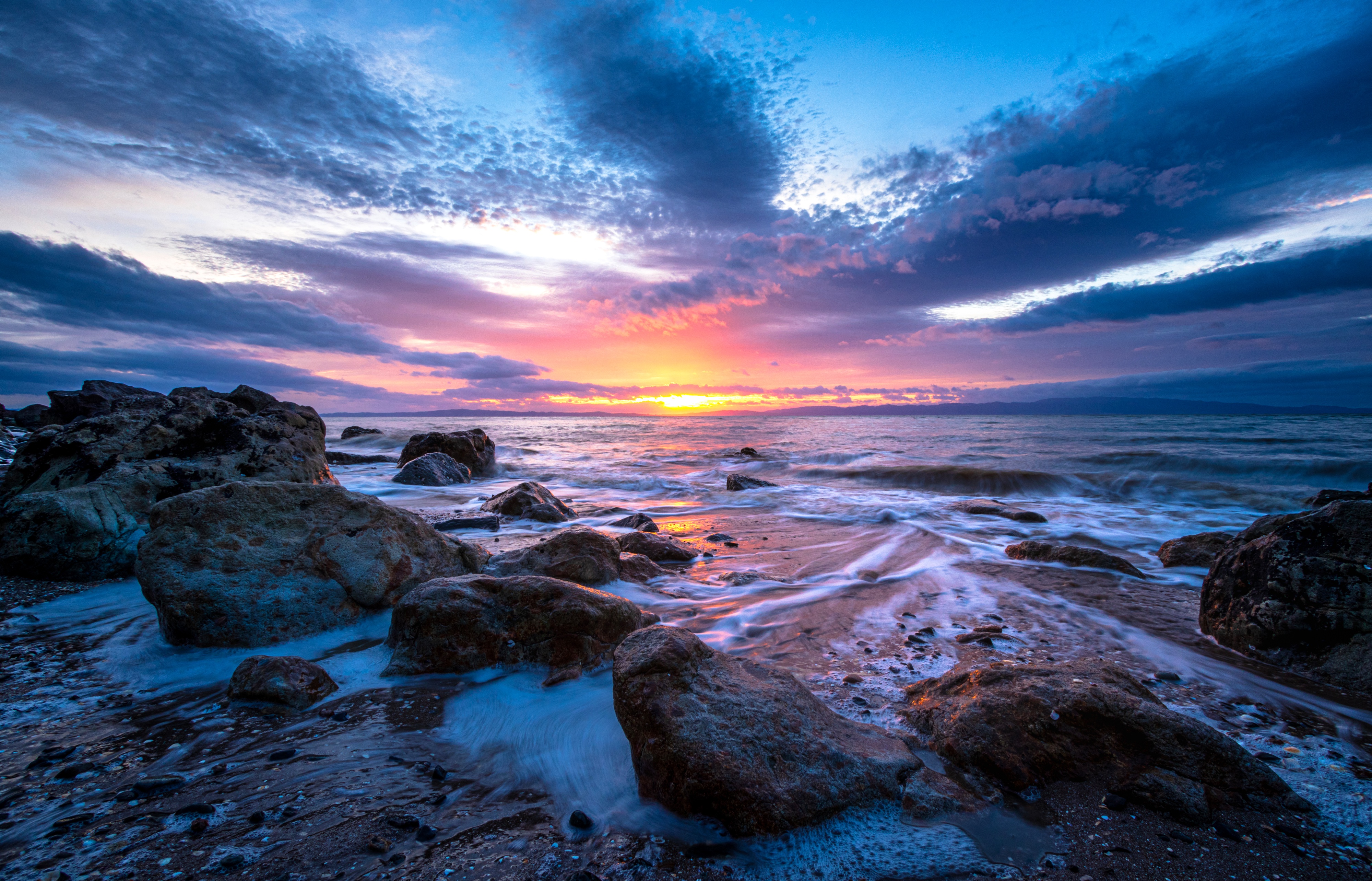 Sea Sky Sunset 4000x2567