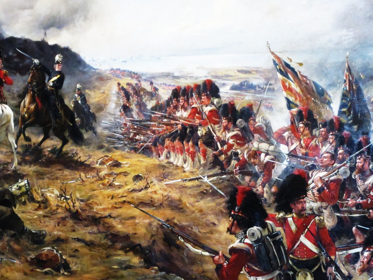 British Army Waterloo Military Artwork War Soldier 1280x960