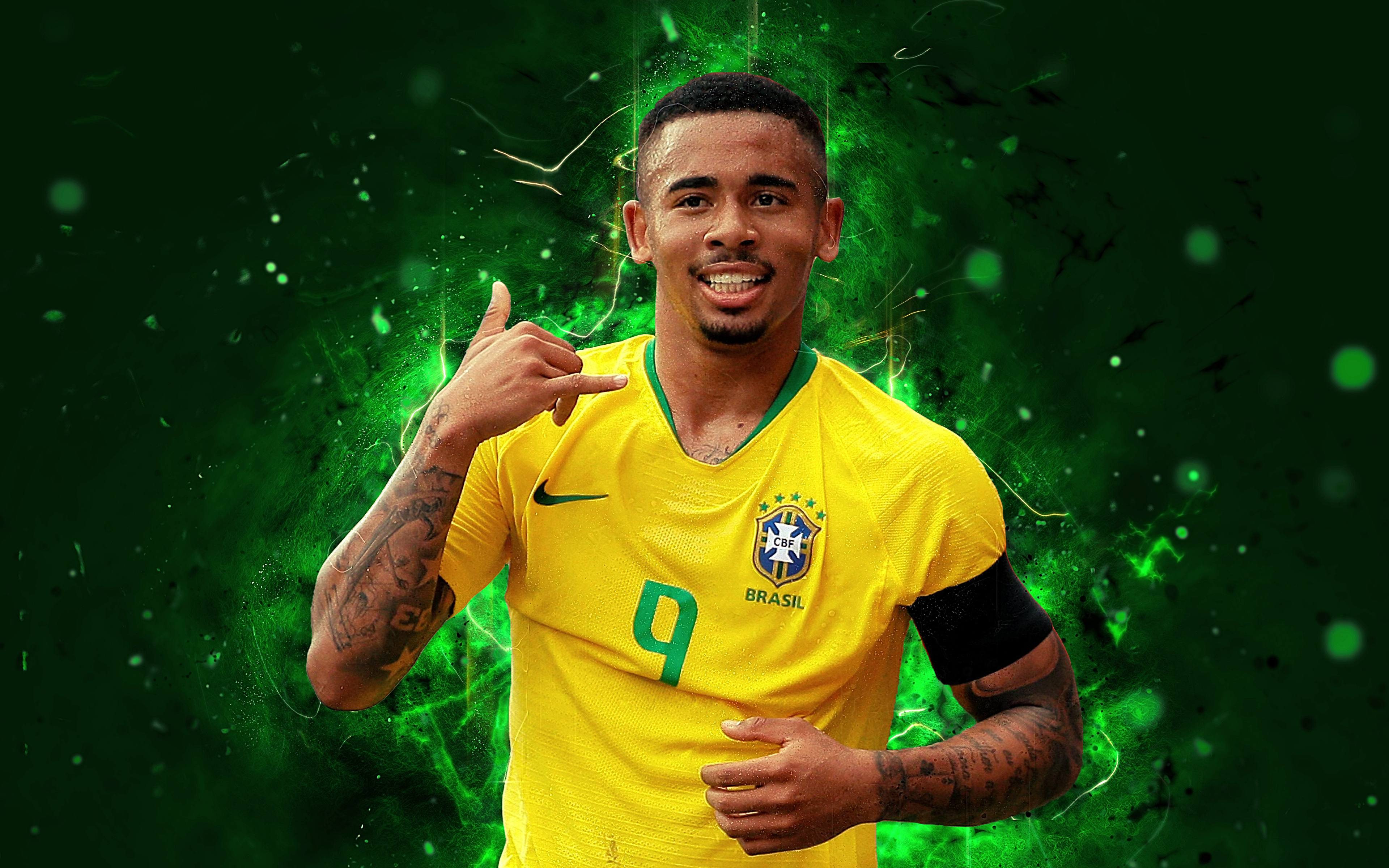 Brazilian Gabriel Jesus Soccer 3840x2400