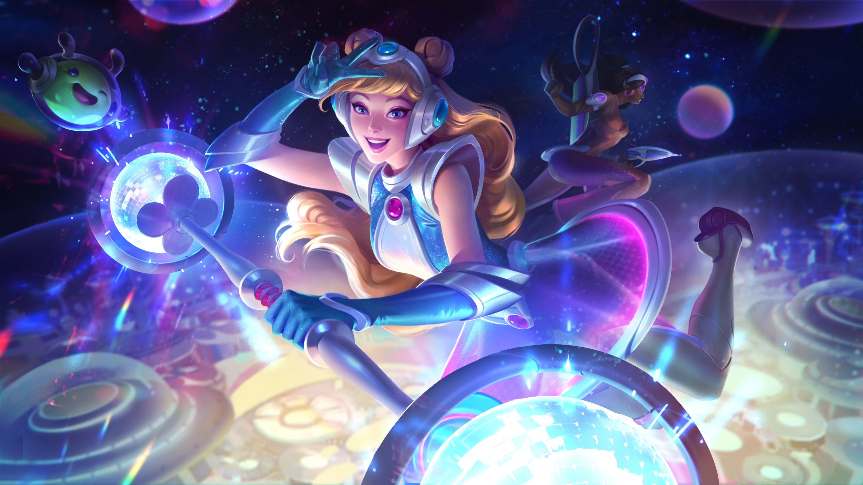 League Of Legends Lux League Of Legends Space Groove Video Game Art Video Game Characters Game Art V 3000x1687