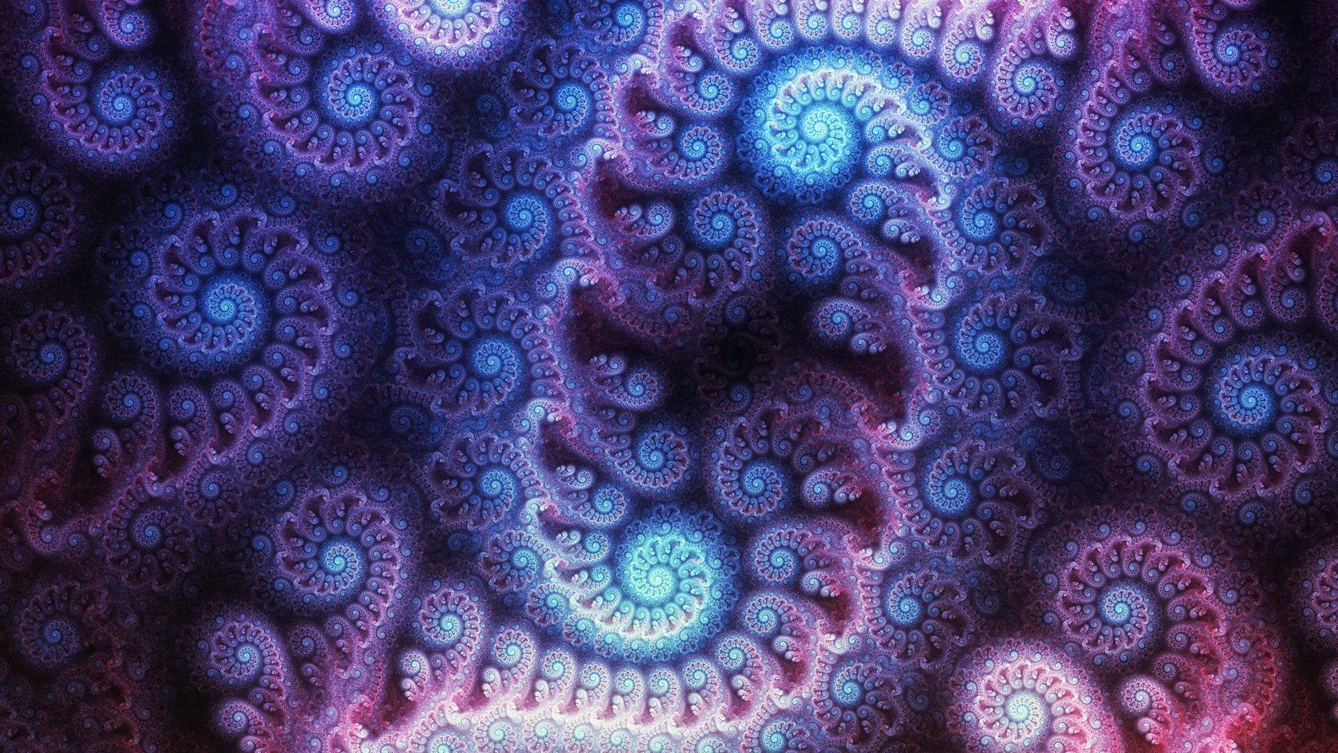 Artistic Digital Art Fractal Pattern Purple 1920x1080