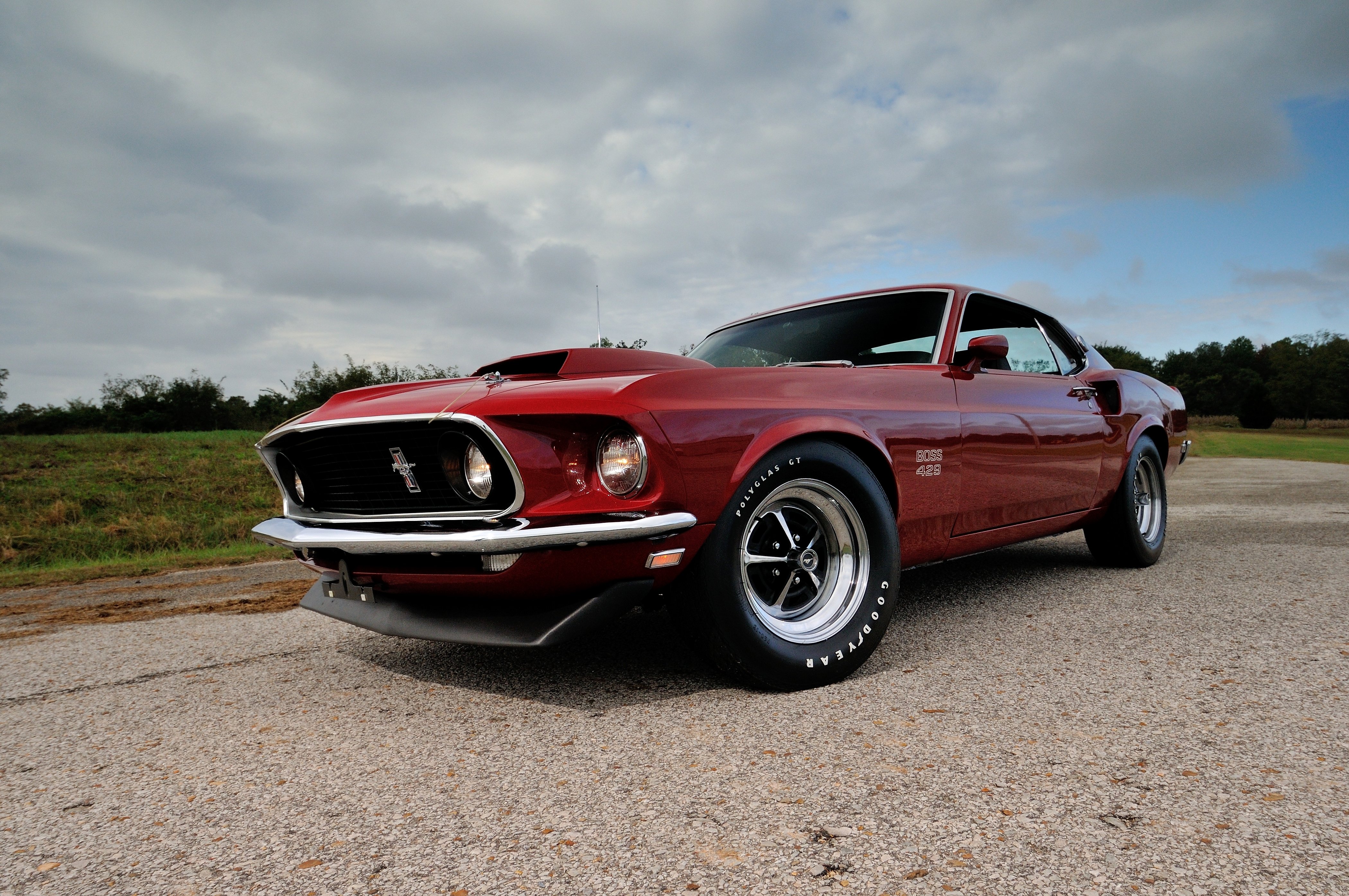 Car Fastback Ford Mustang Boss 429 Muscle Car Red Car 4200x2790