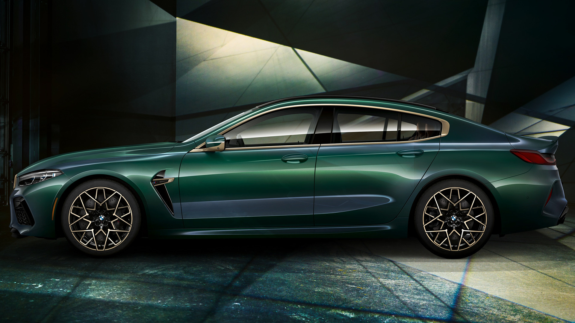 Bmw M8 Gran Coupe First Edition Car Grand Tourer Green Car Luxury Car 1920x1080