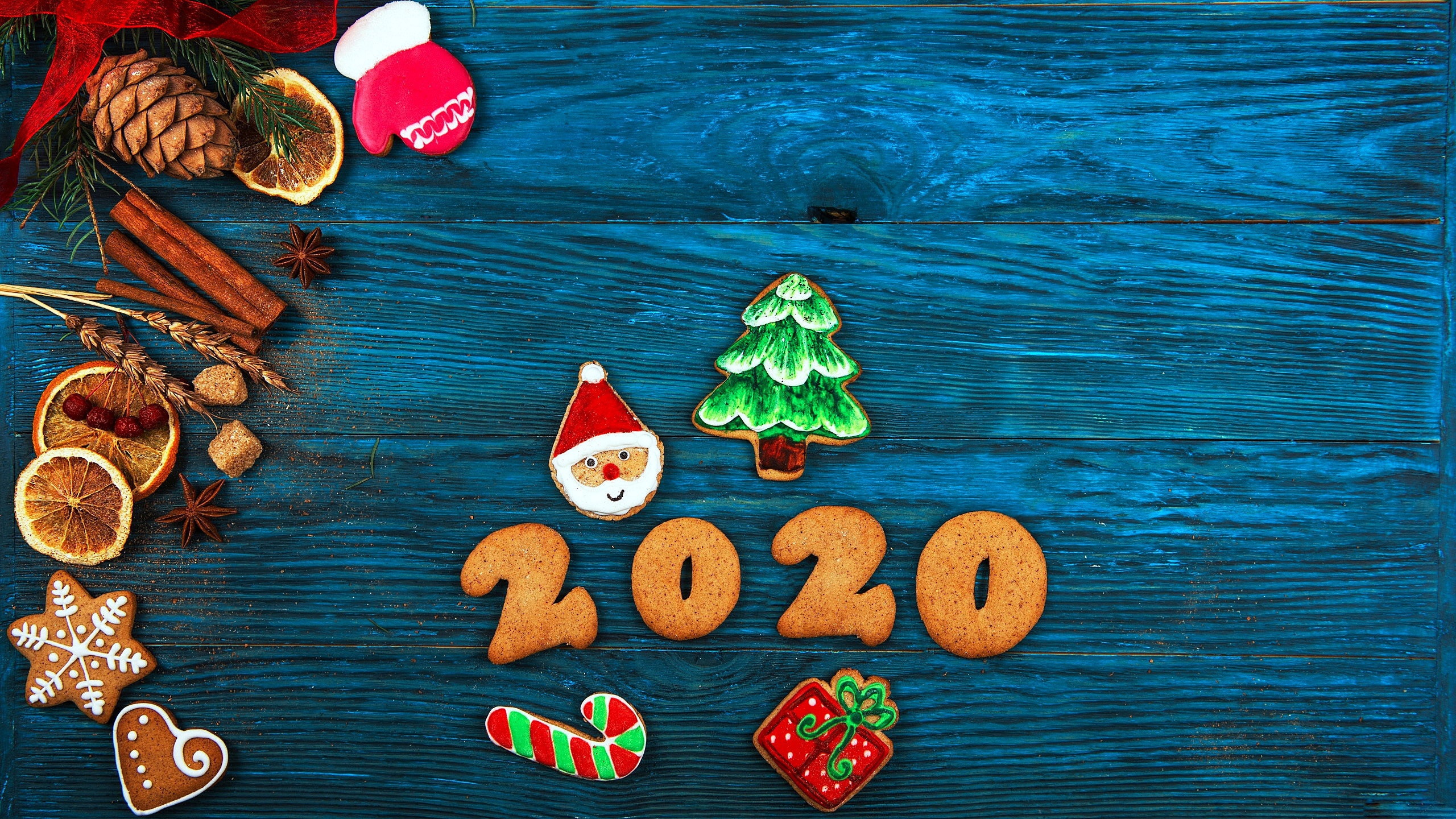 Cookie New Year New Year 2020 2560x1440