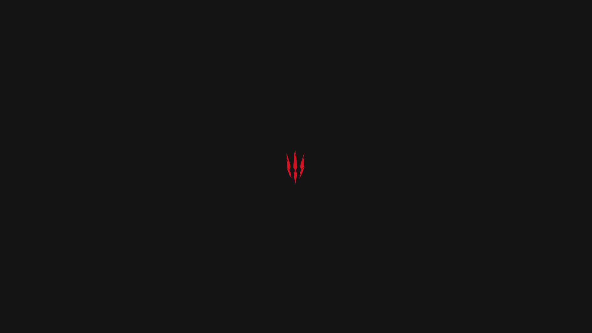 The Witcher The Witcher 3 Wild Hunt Game Logo Minimalism Red Video Games Video Game Art Simple RPG P 1920x1080