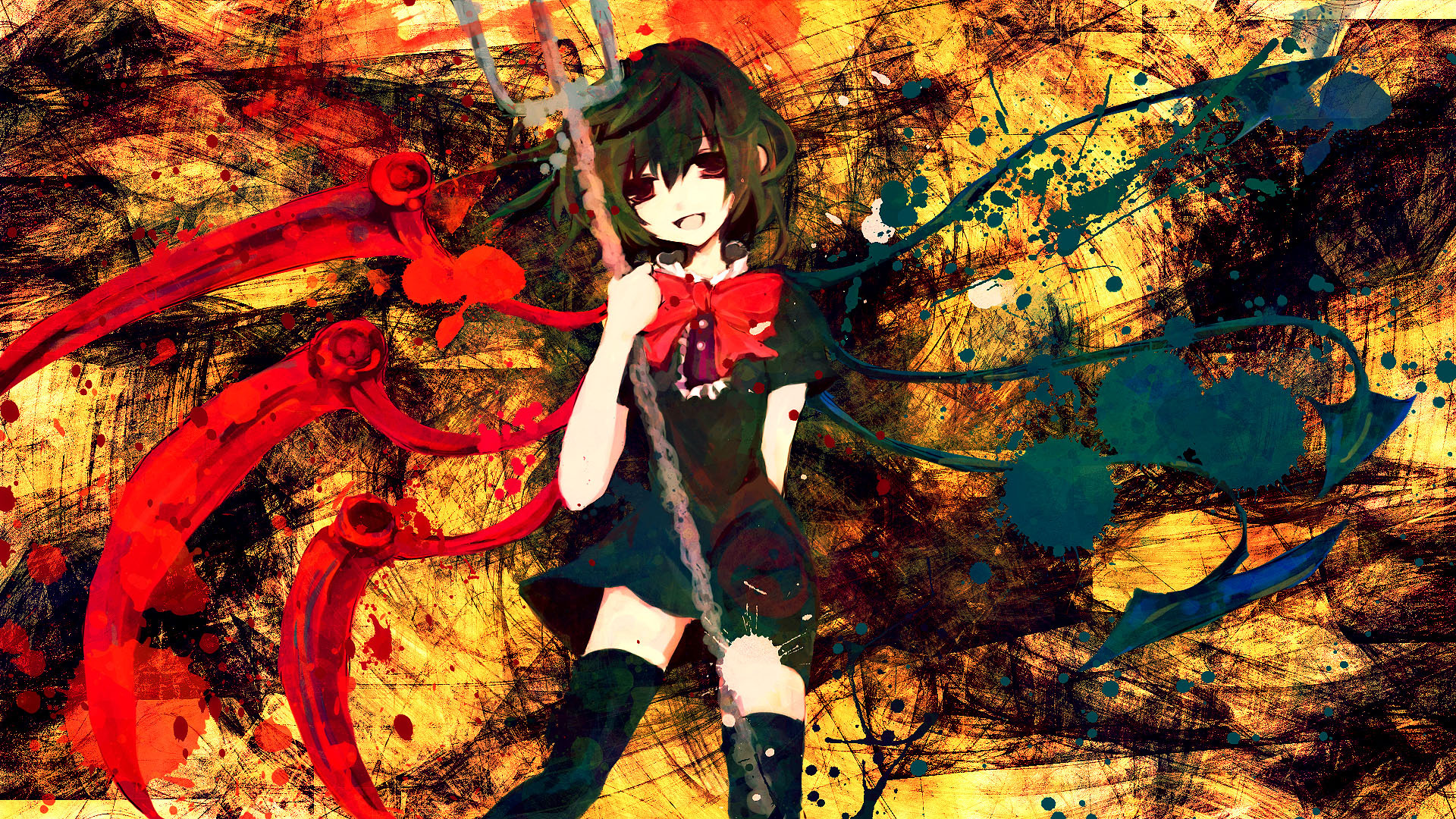 Anime Touhou Houjuu Nue Anime Girls 1920x1080