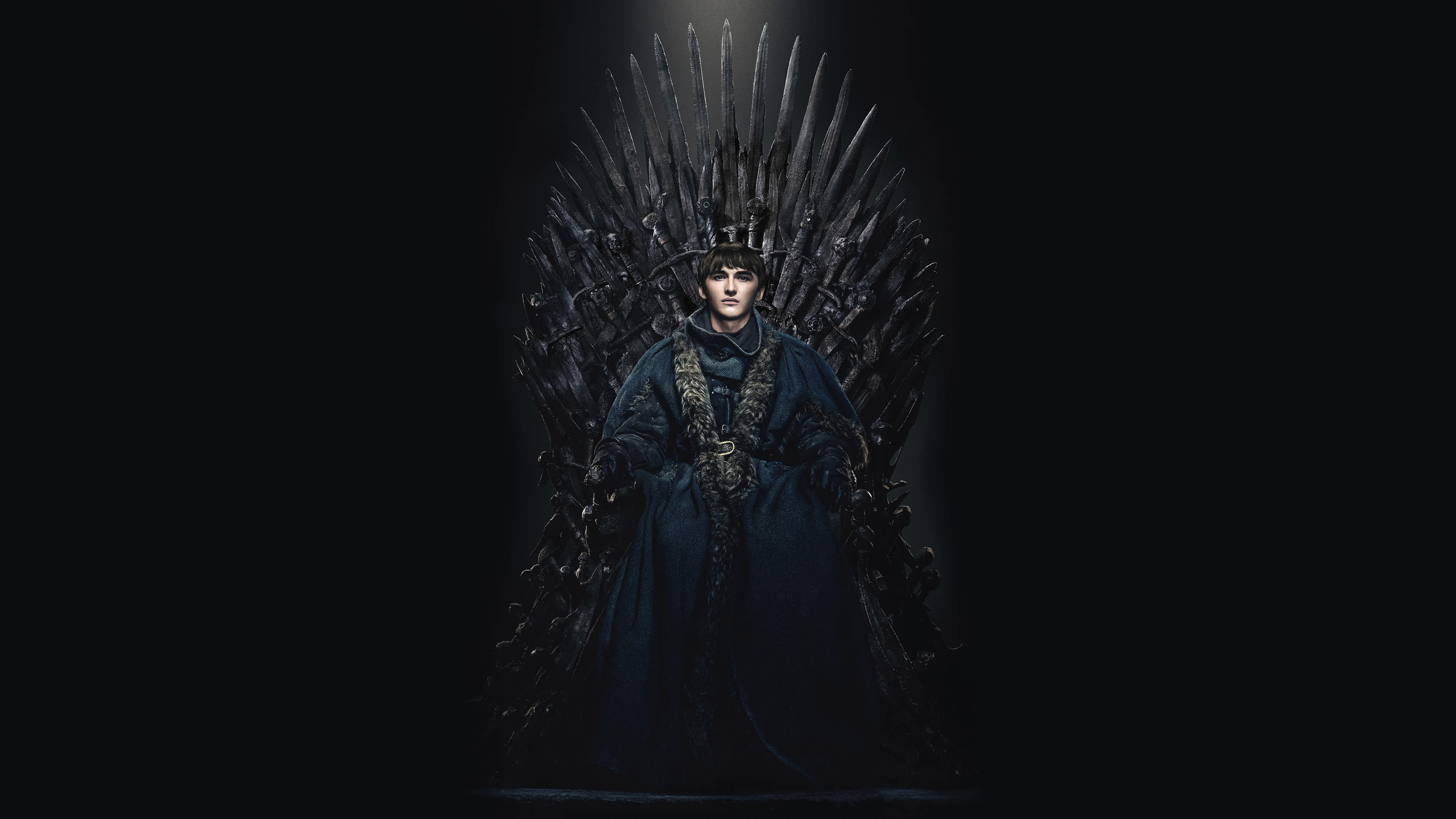 Game Of Thrones Bran Stark TV Series Iron Throne Isaac Hempstead Wright 3840x2160