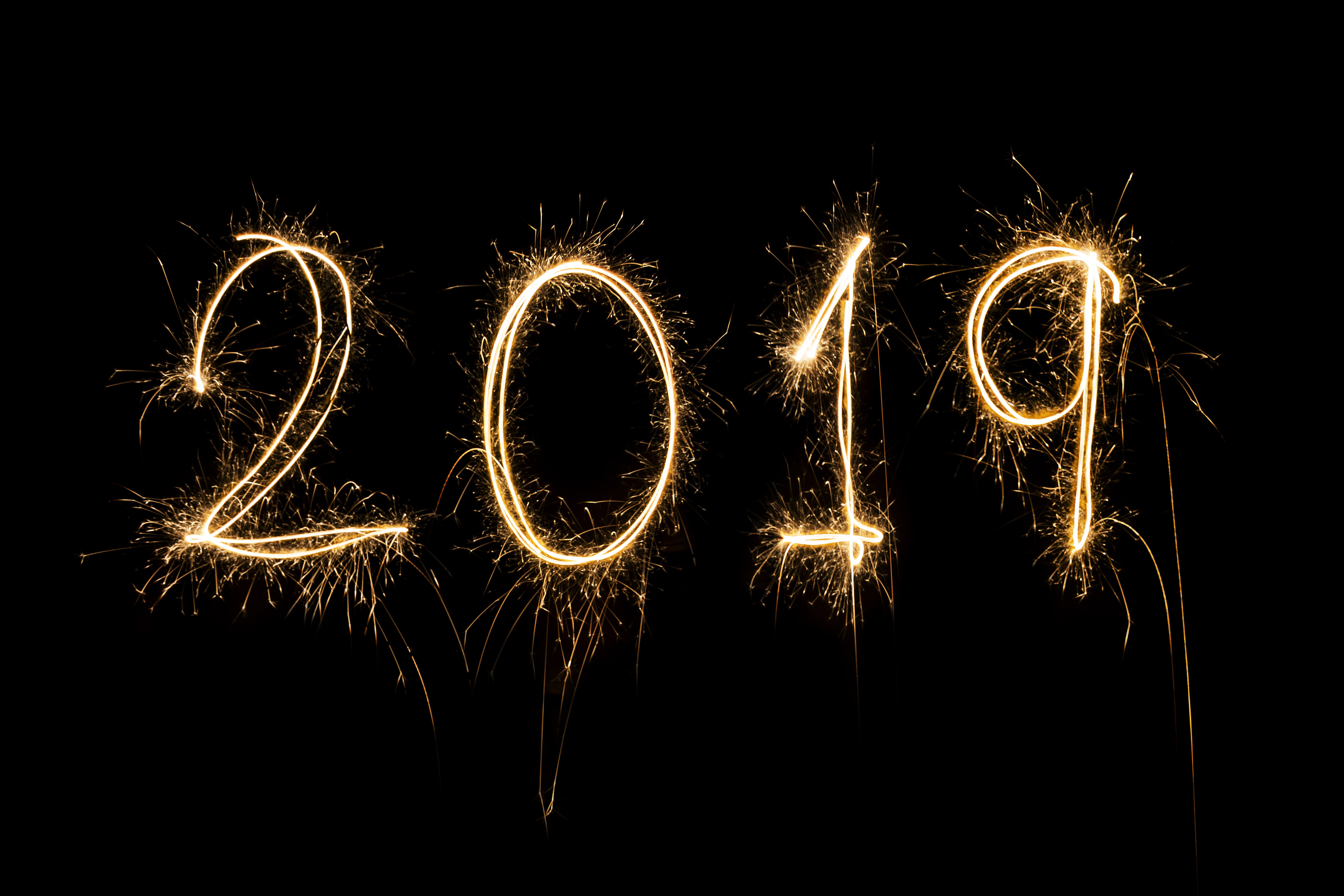 Fireworks New Year 2019 5472x3648